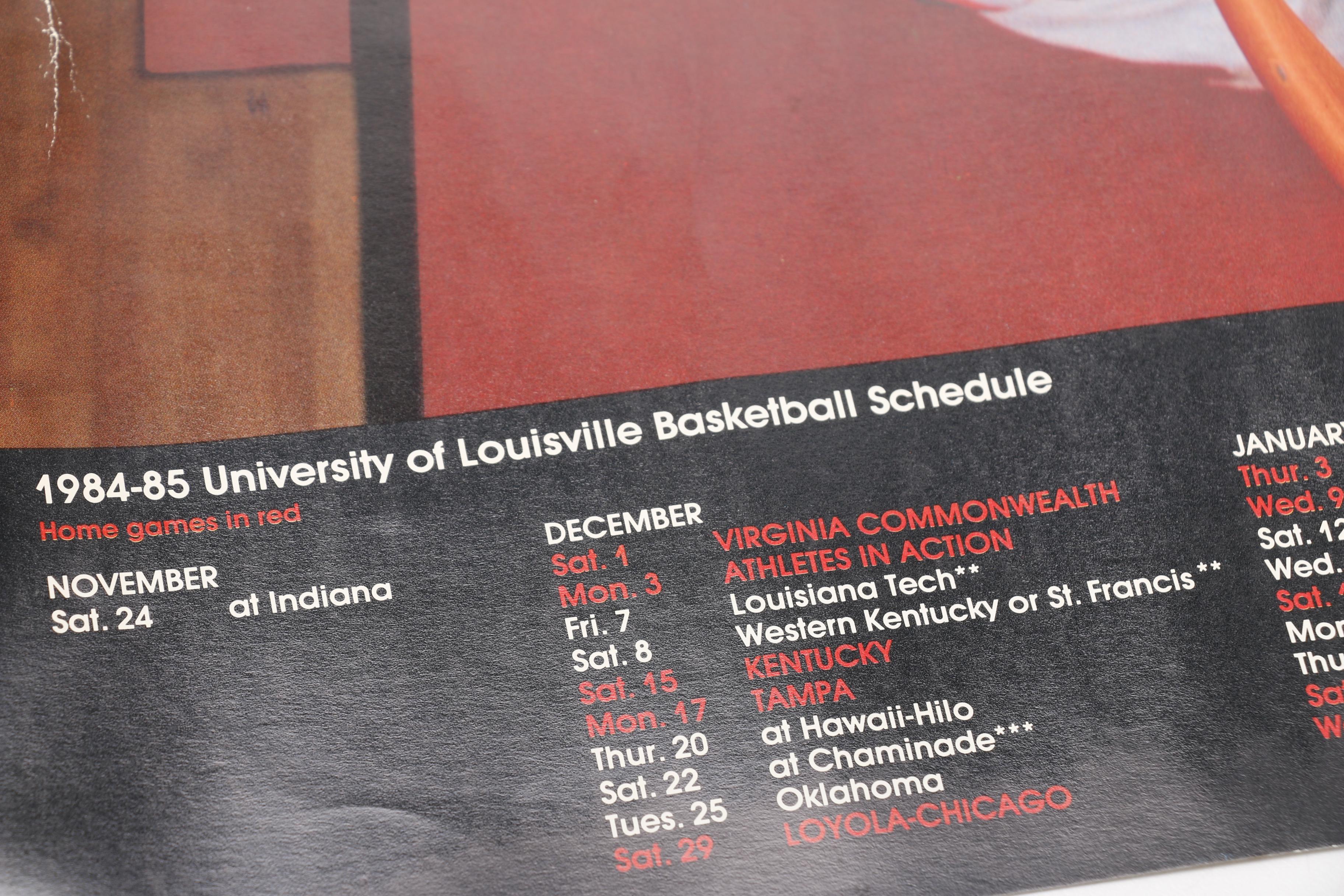1980s University of Louisville Basketball Memorabilia and Ephemera