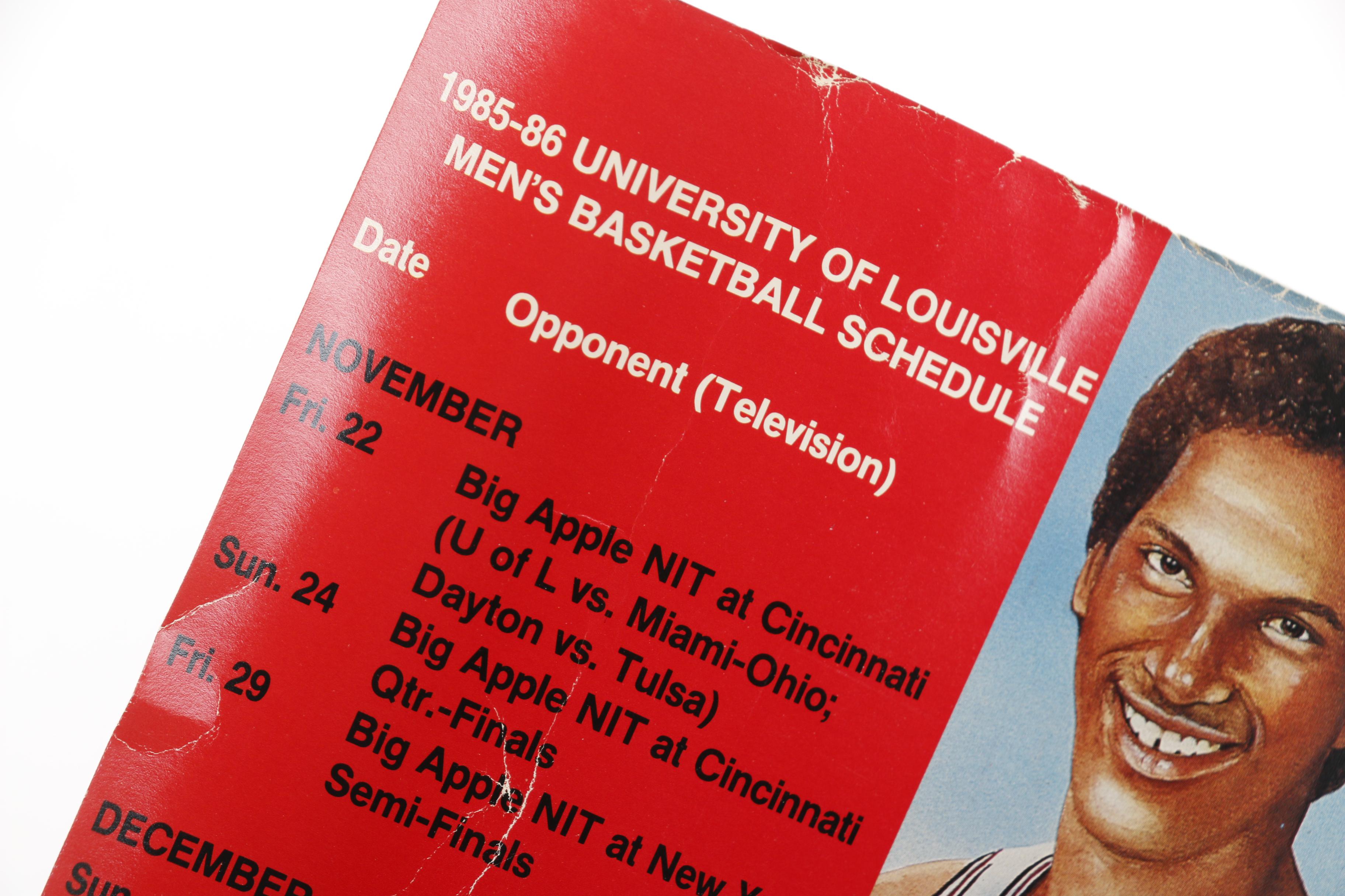 1980s University of Louisville Basketball Memorabilia and Ephemera