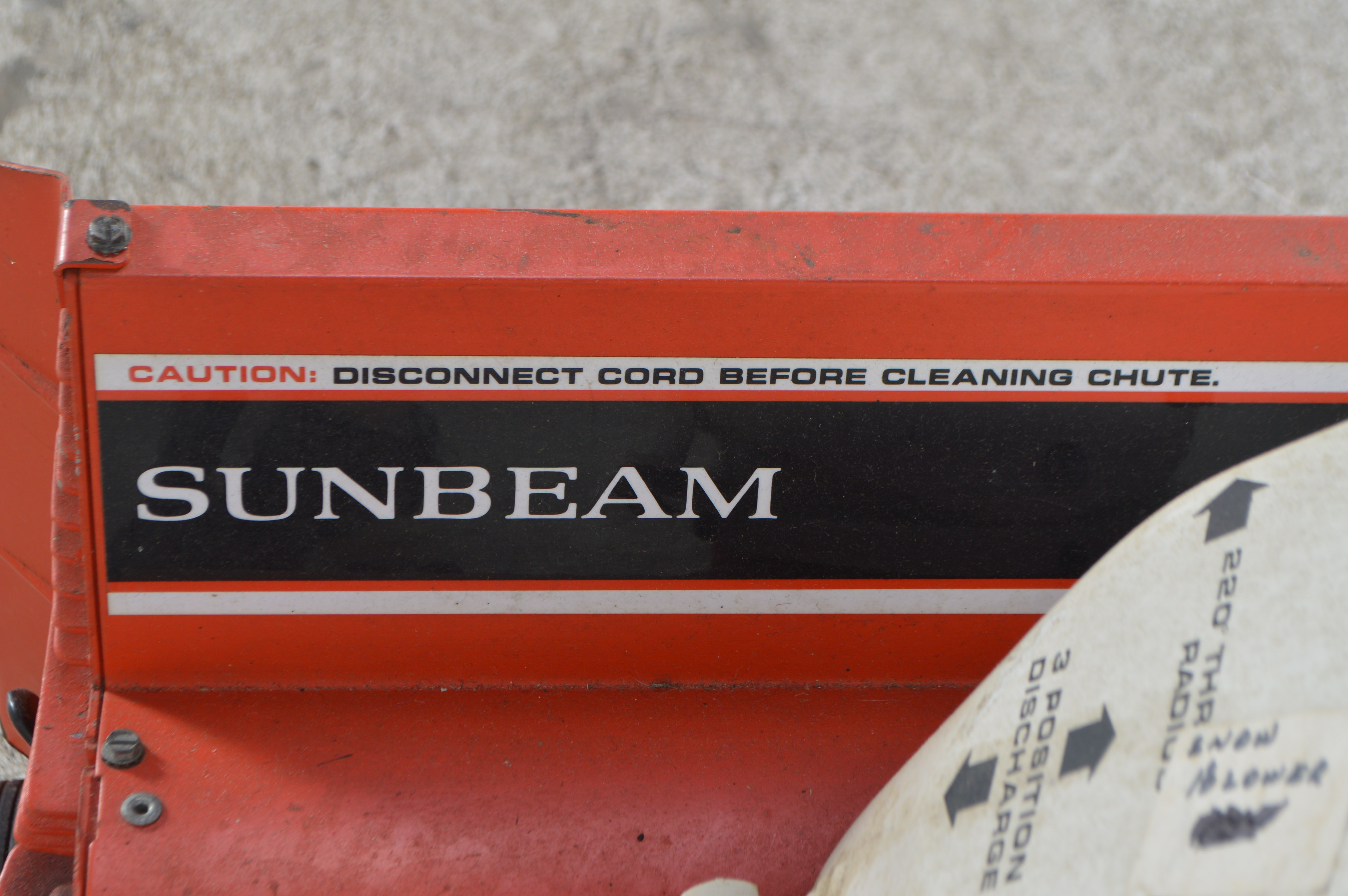 Sunbeam Snow Champ Electric Snow Blower