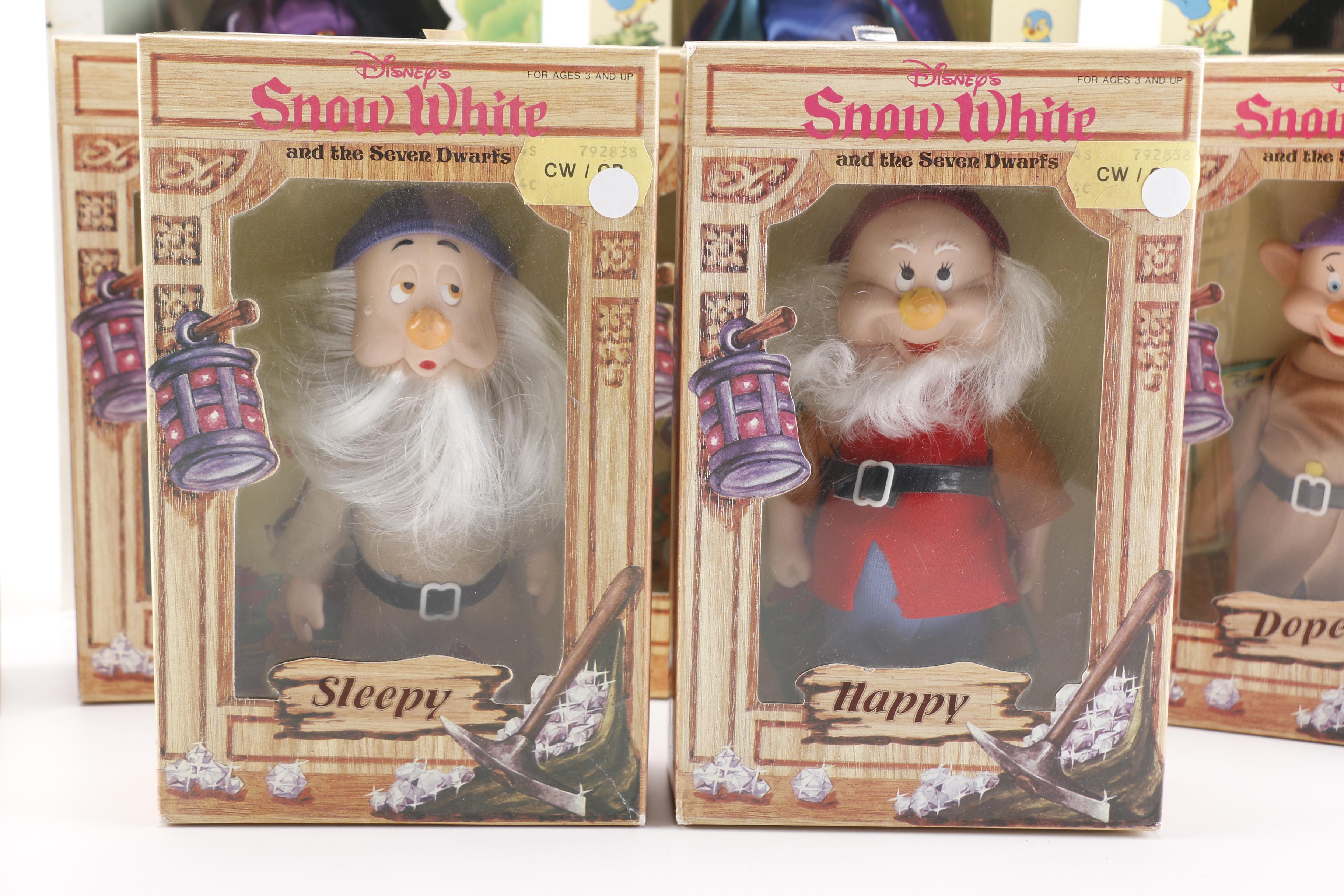 1990 Bikin Disney "Snow White and the Seven Dwarfs" Doll Collection