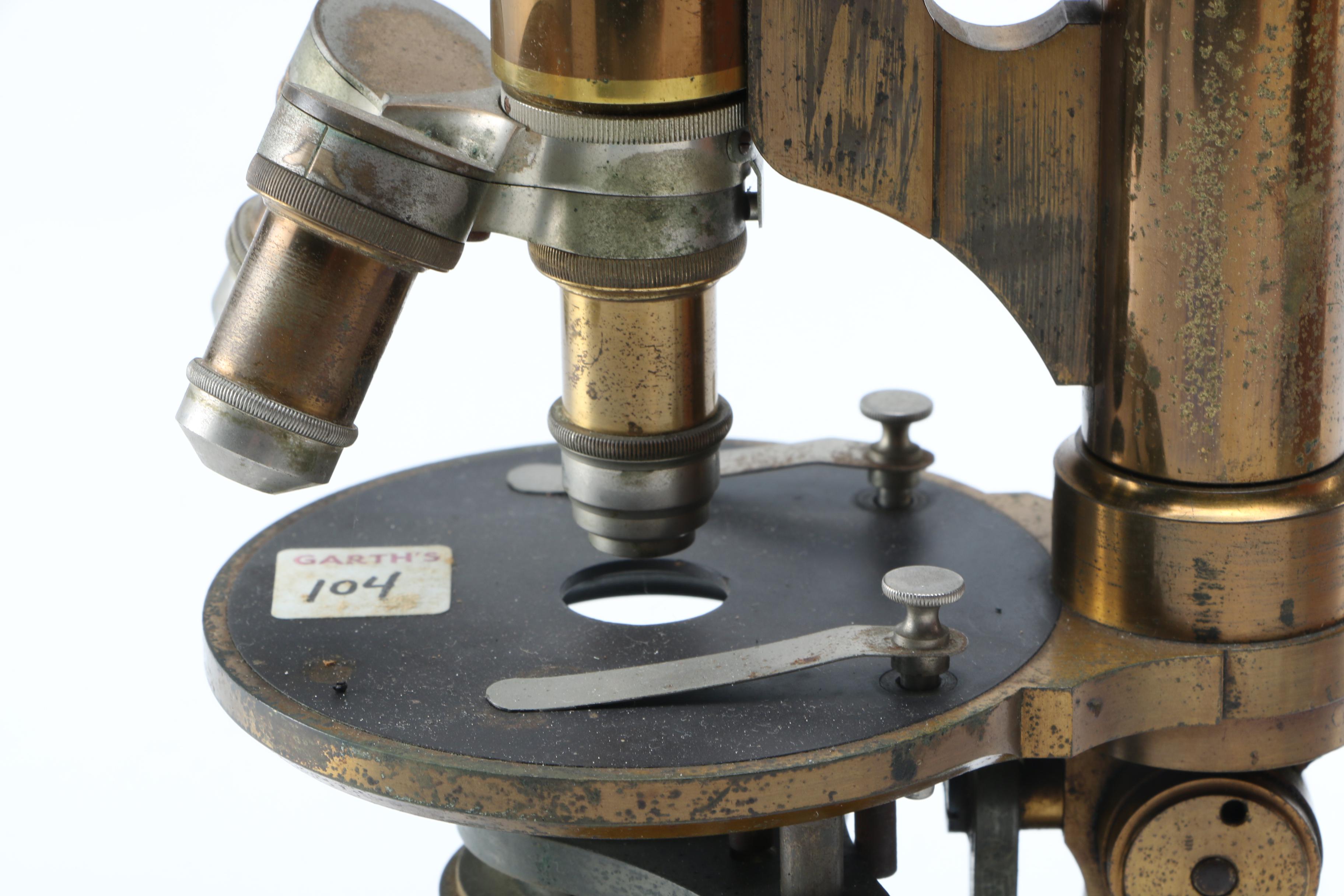 1893 Ernst Leitz Wetzlar Microscope and Case