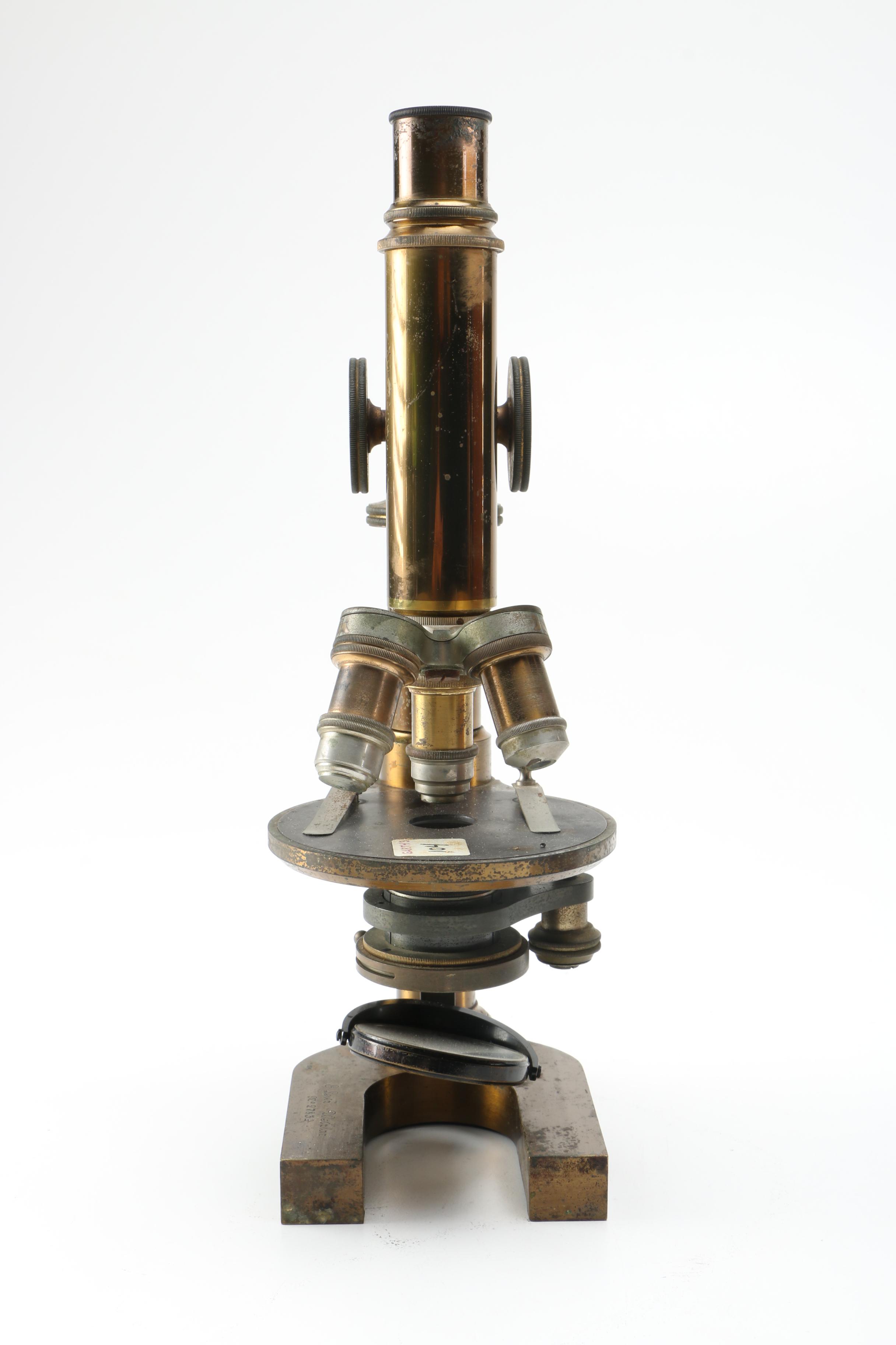 1893 Ernst Leitz Wetzlar Microscope and Case