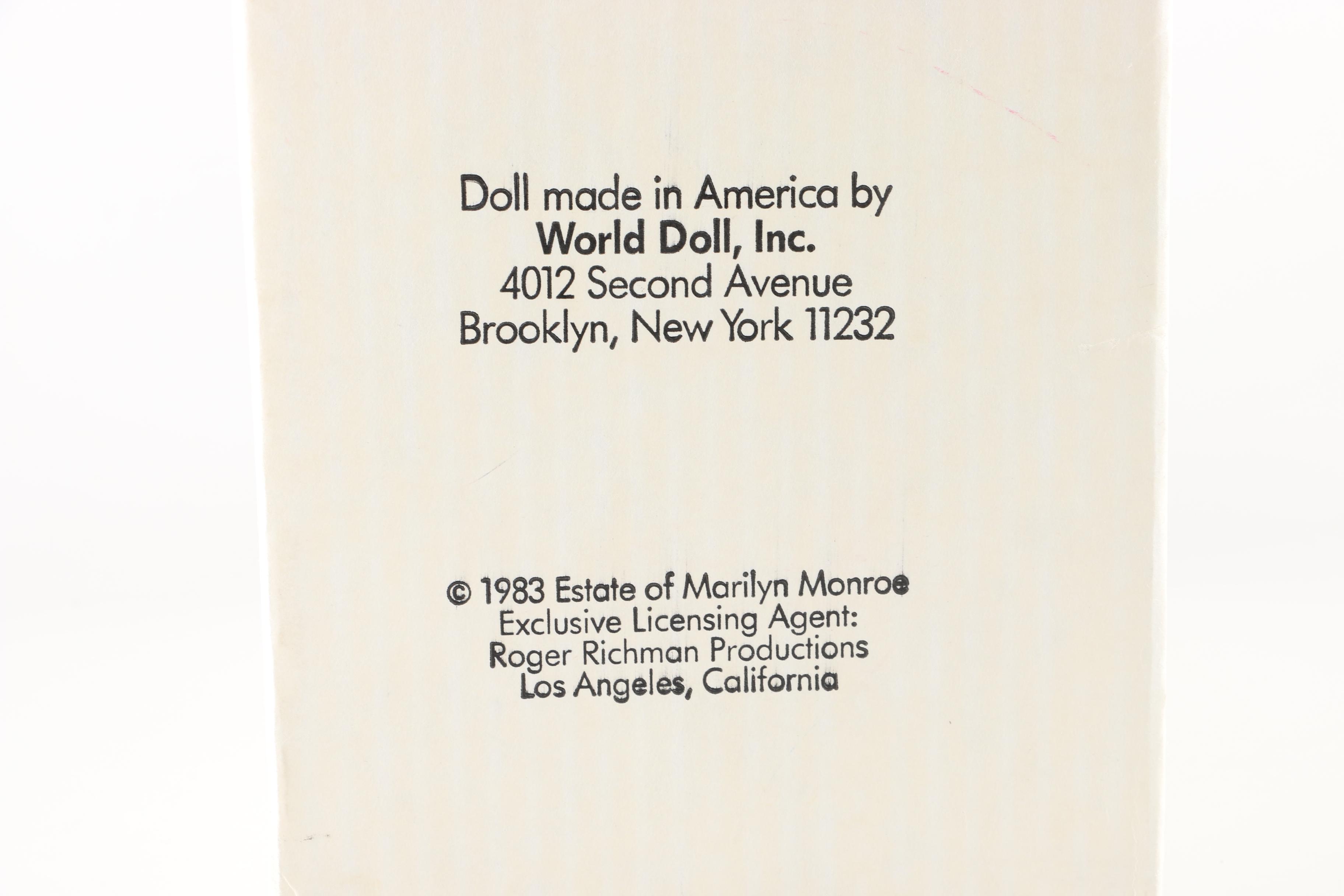 Limited Edition World Doll Marilyn Monroe