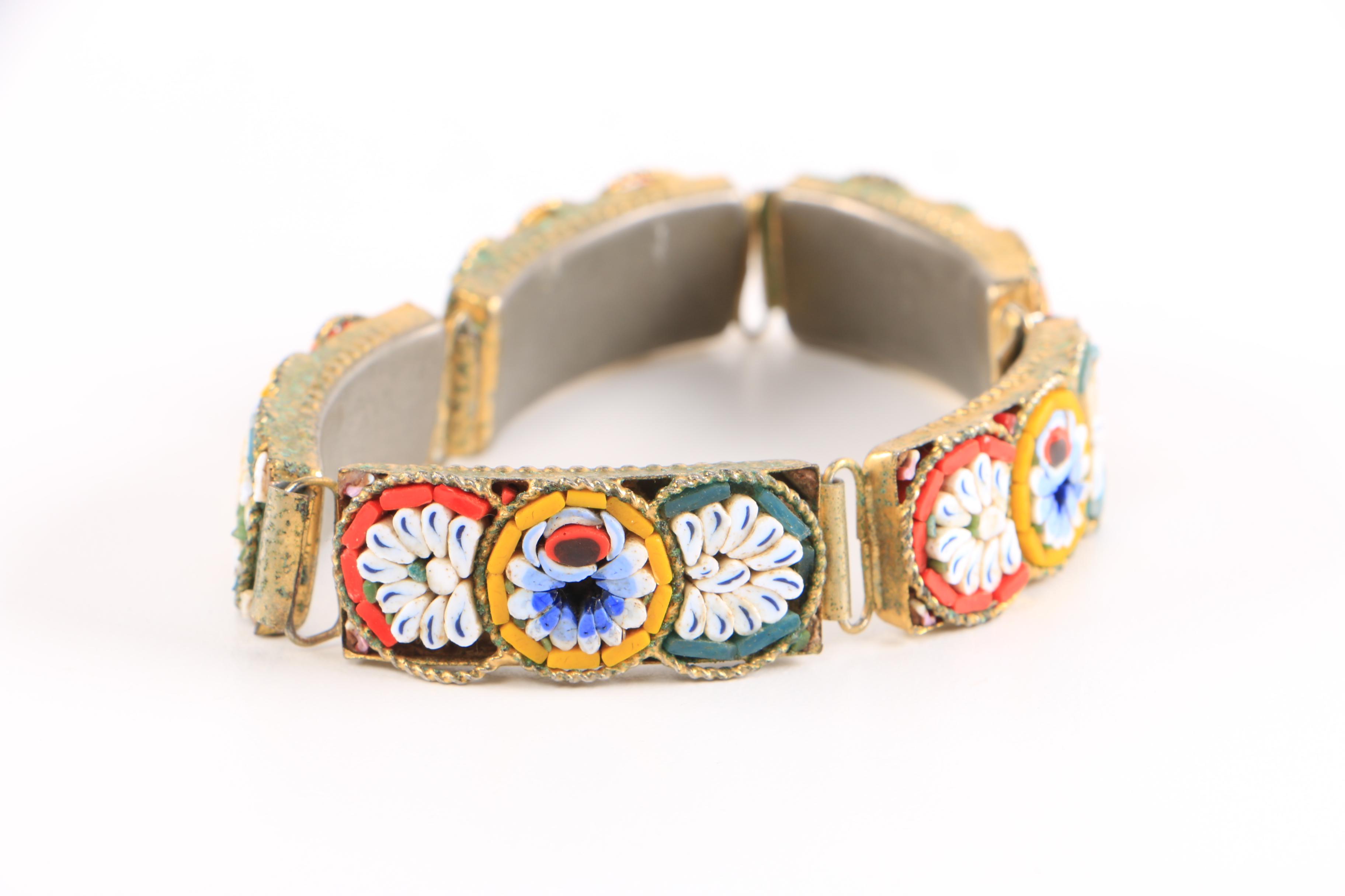 Costume Bracelets Including Italian Mosaic