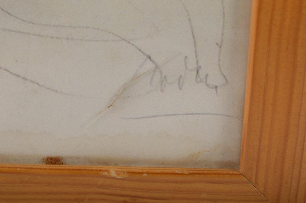 After Auguste Rodin Offset Lithograph "Two Seated Women"