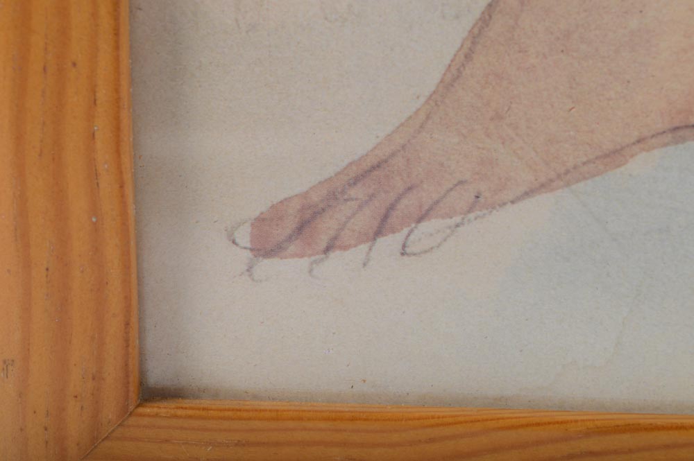 After Auguste Rodin Offset Lithograph "Two Seated Women"