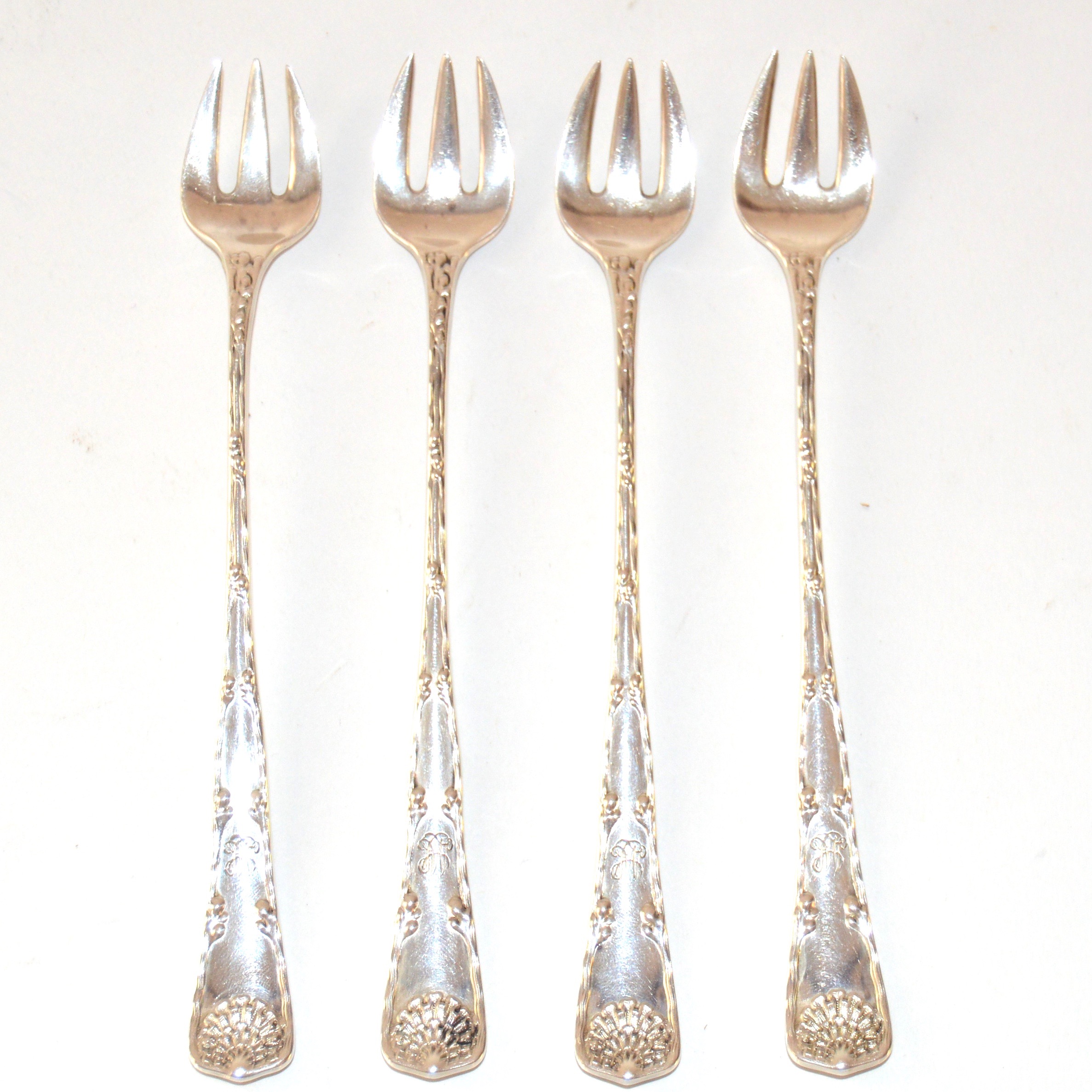 Tiffany & Co. Sterling Cocktail Forks and Watson Pierced Server