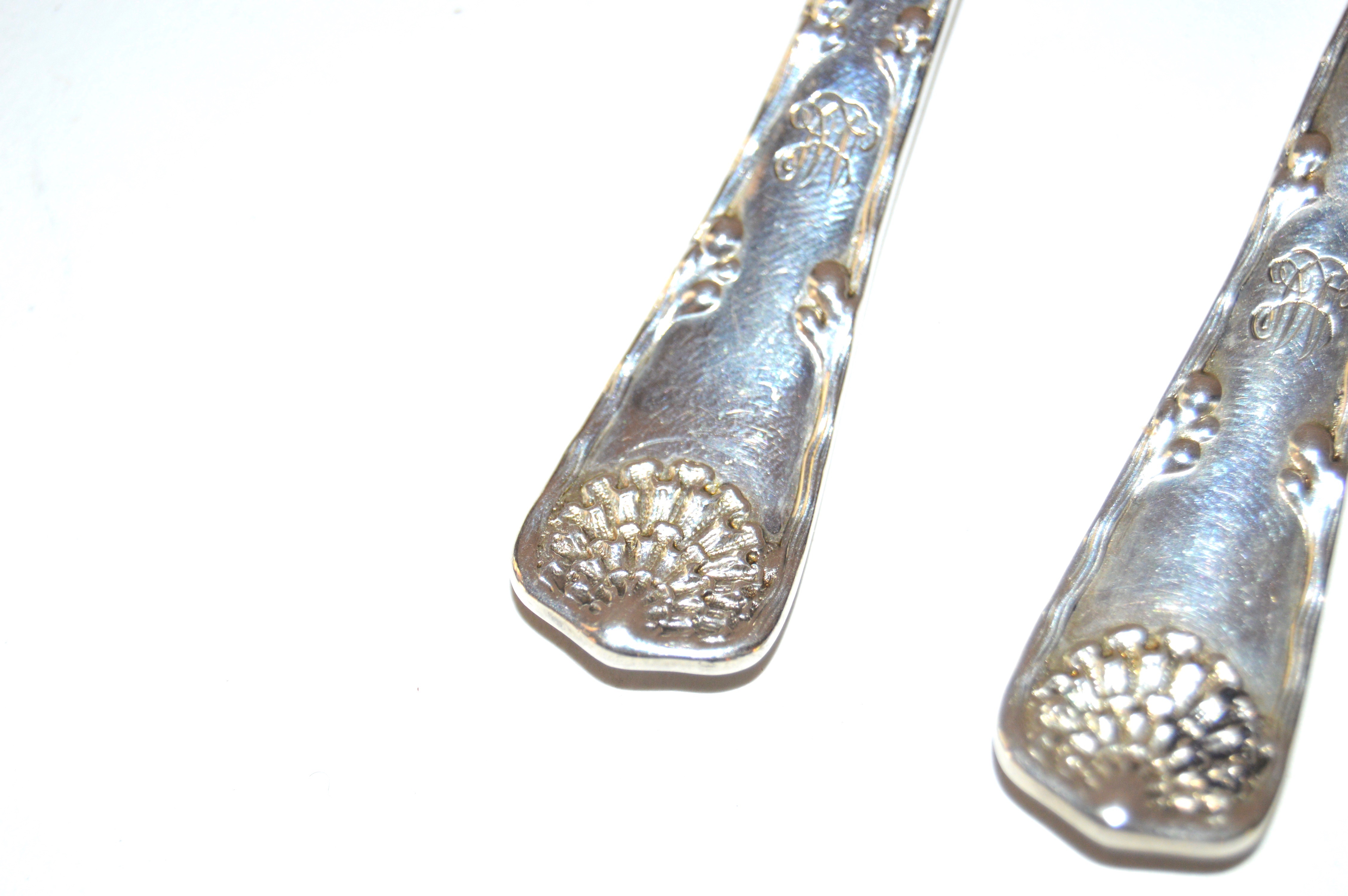 Tiffany & Co. Sterling Cocktail Forks and Watson Pierced Server