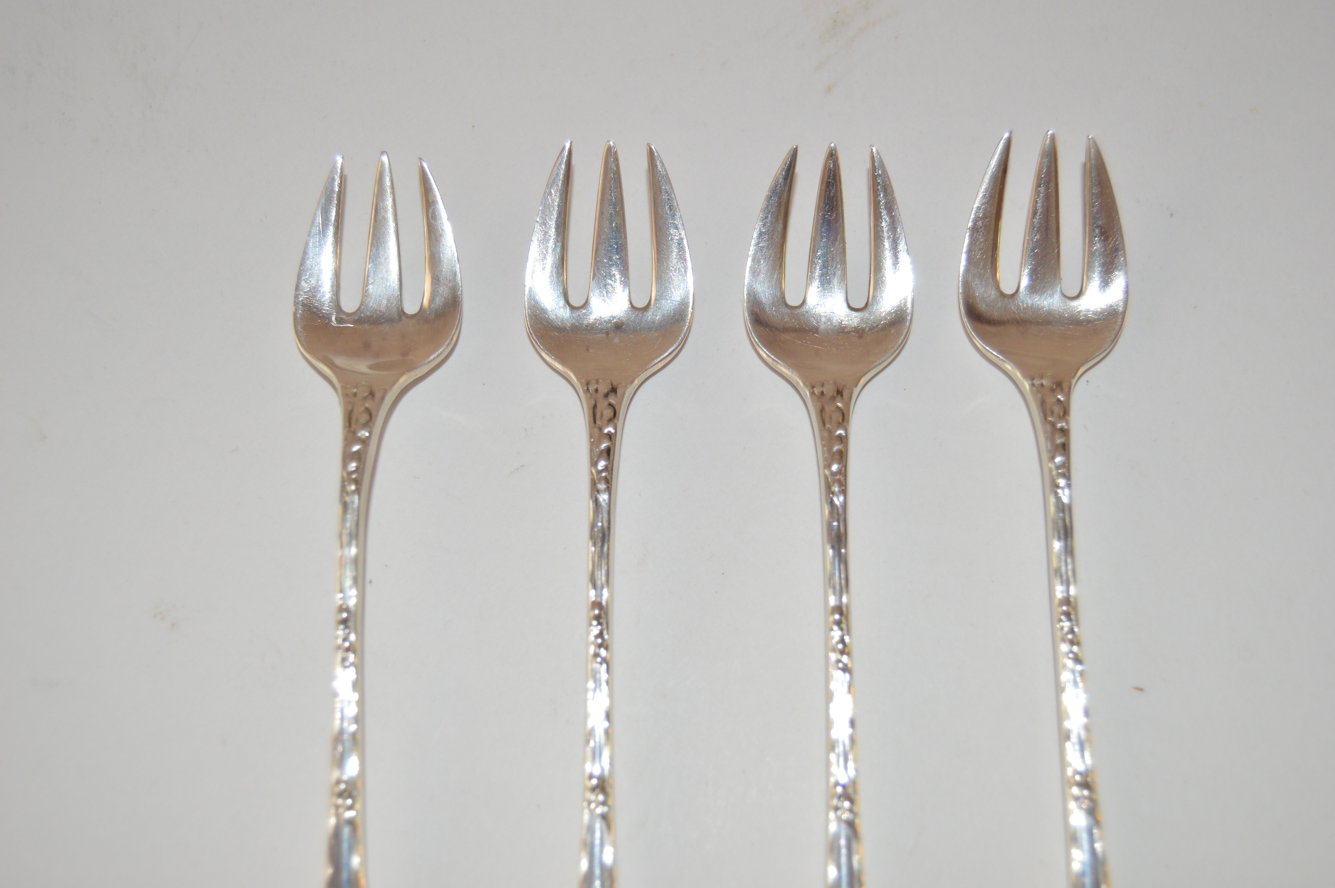 Tiffany & Co. Sterling Cocktail Forks and Watson Pierced Server