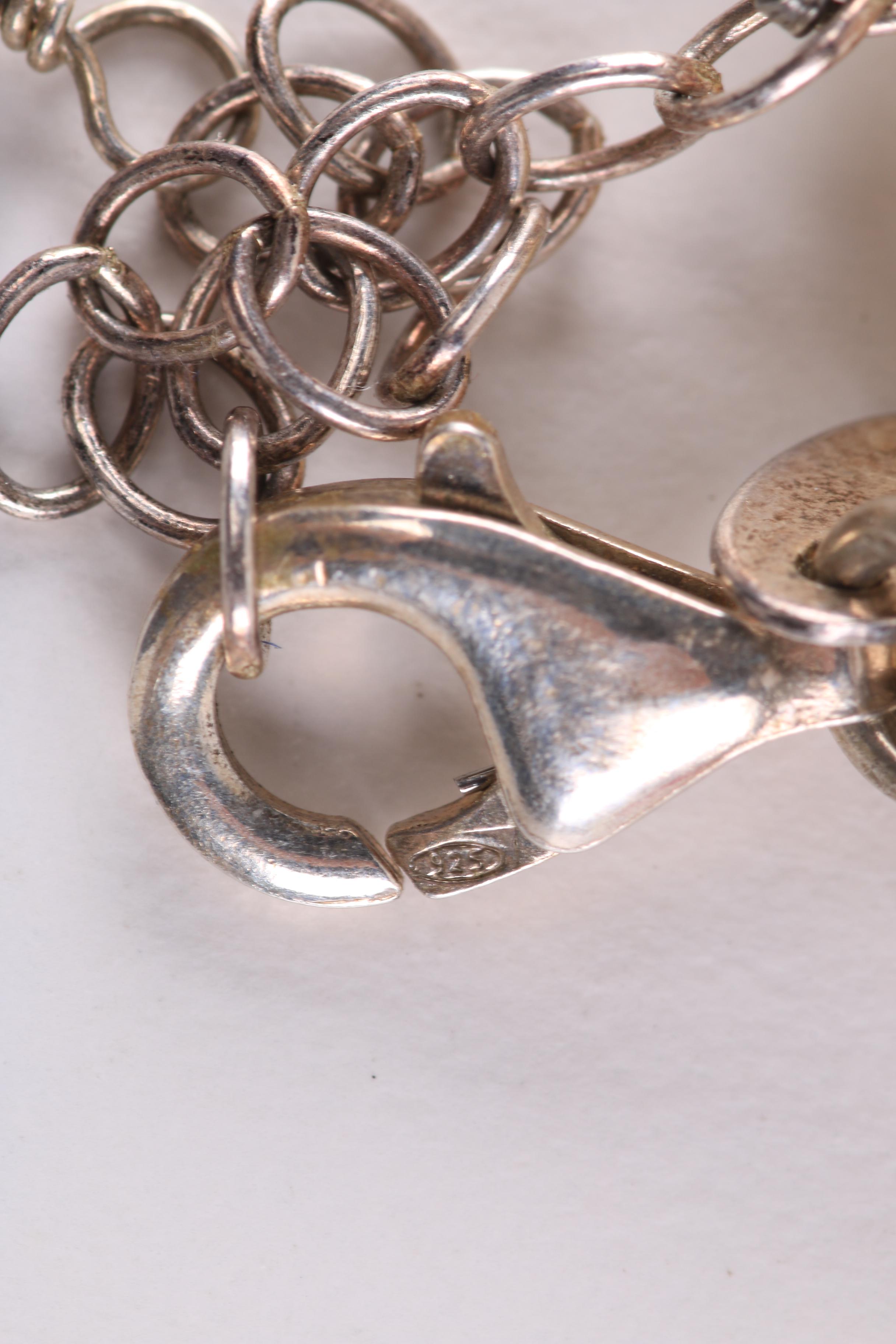 Turquoise and Shell Necklace With Sterling Silver Findings