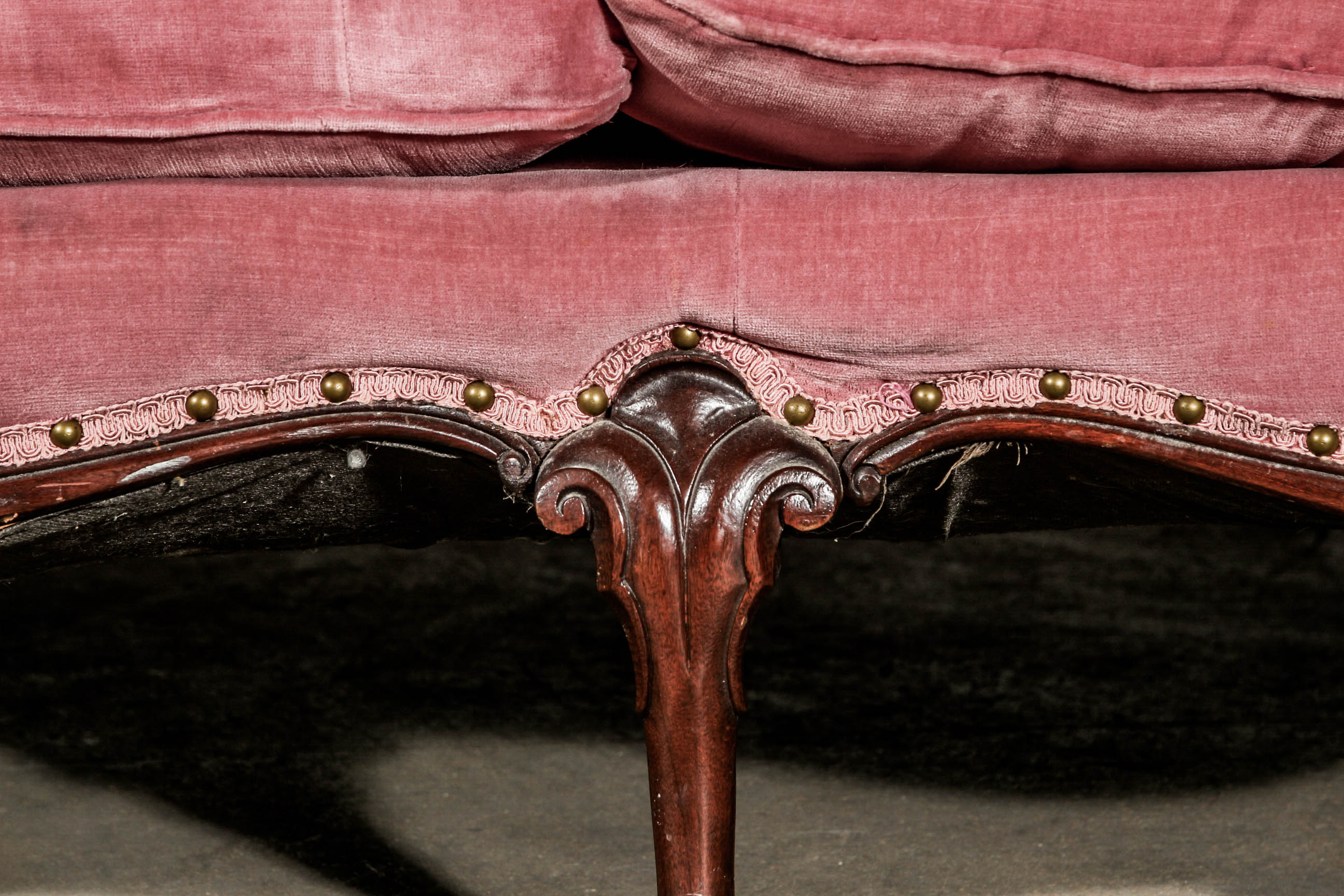 Vintage Queen Anne Style Sofa