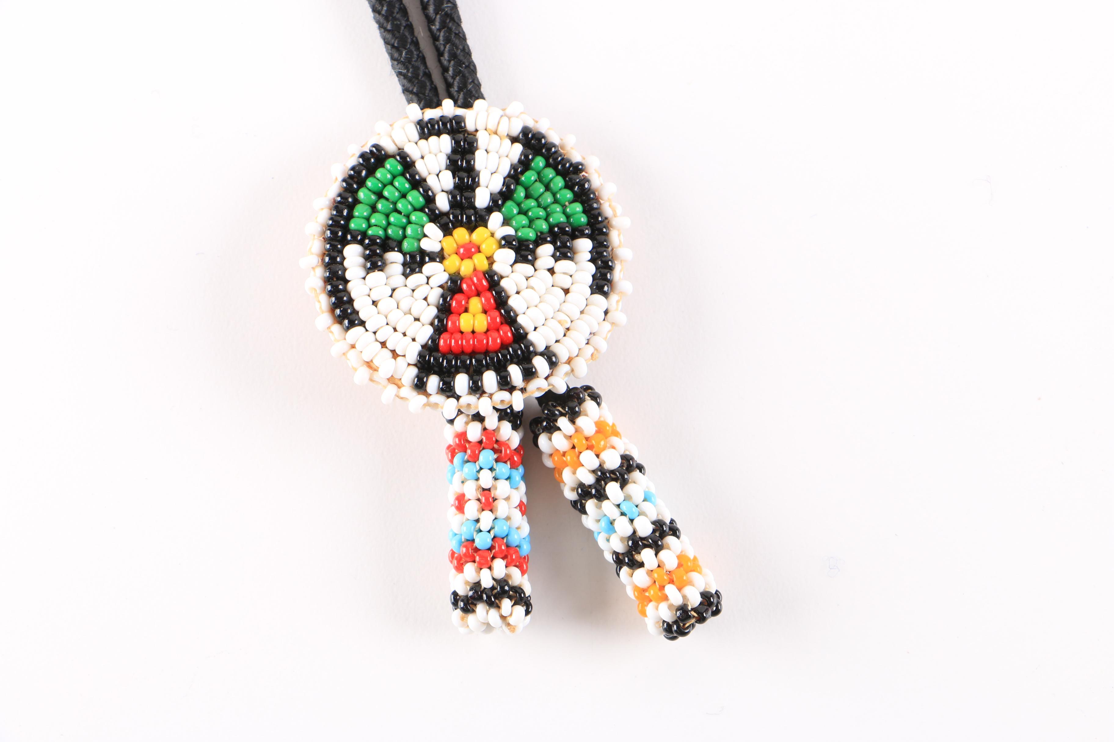 Colorful Beaded Necklaces and Bolo Tie