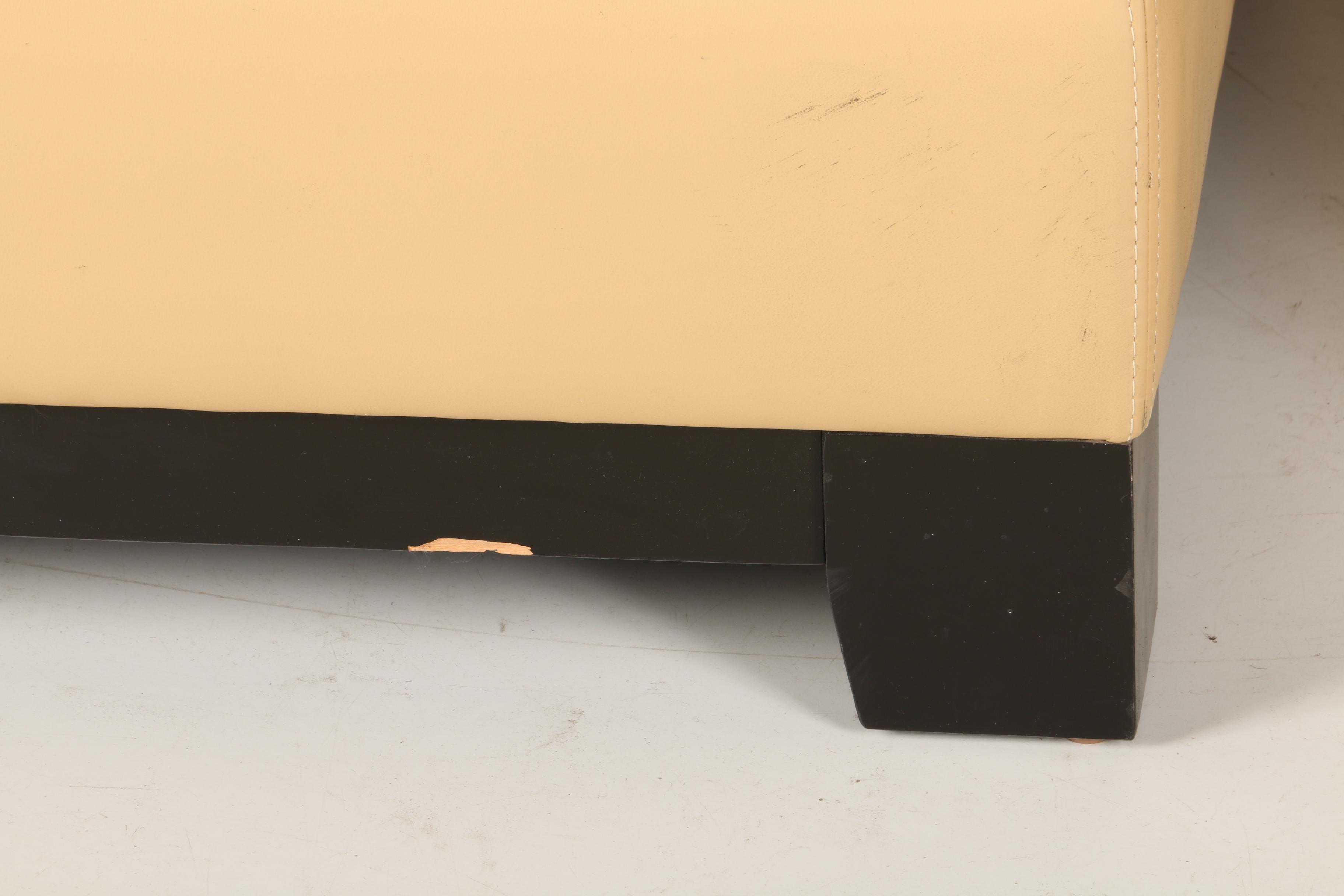 Elite Leather Sectional Sofa and Ottoman