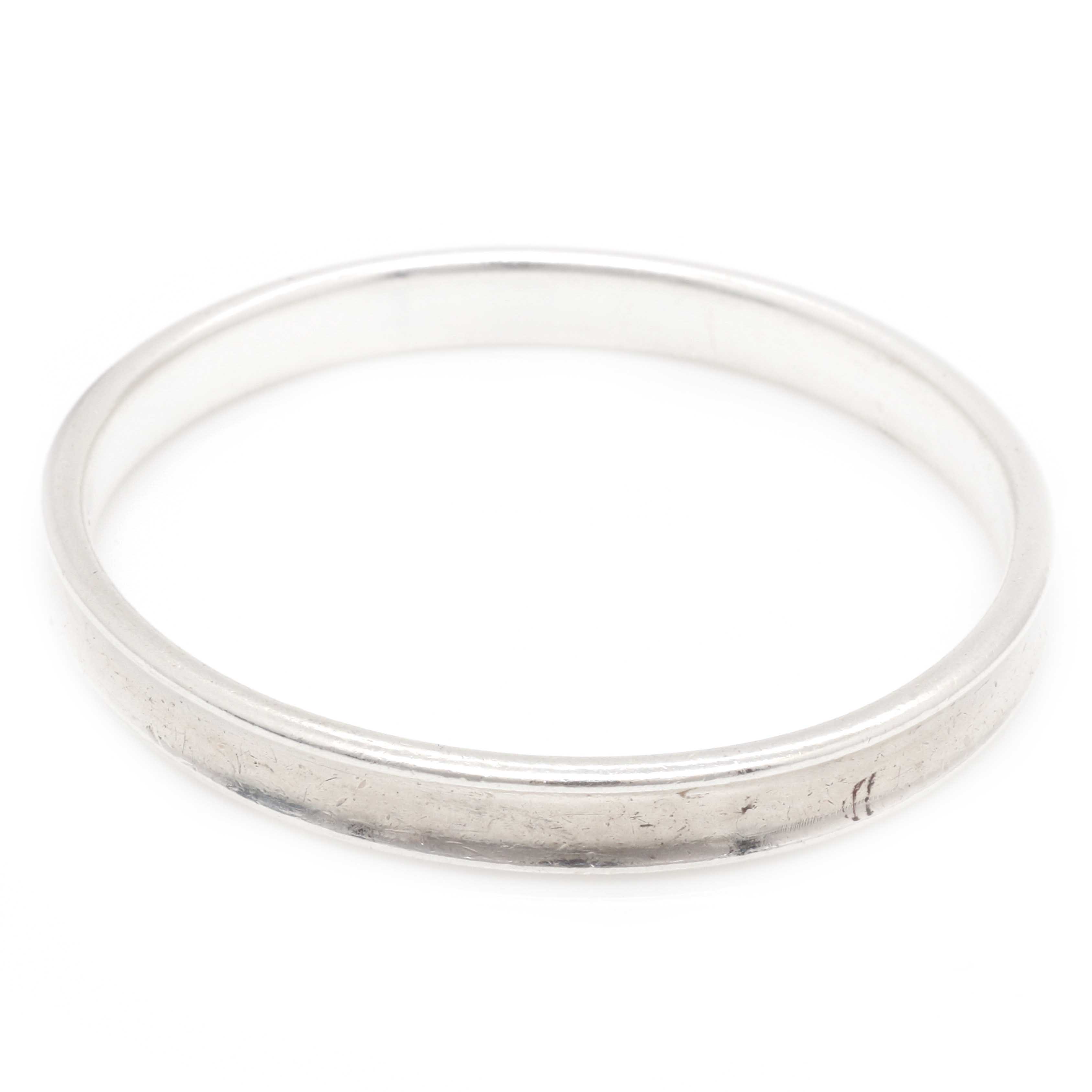 Tiffany & Co. Sterling Silver "1837" Bangle