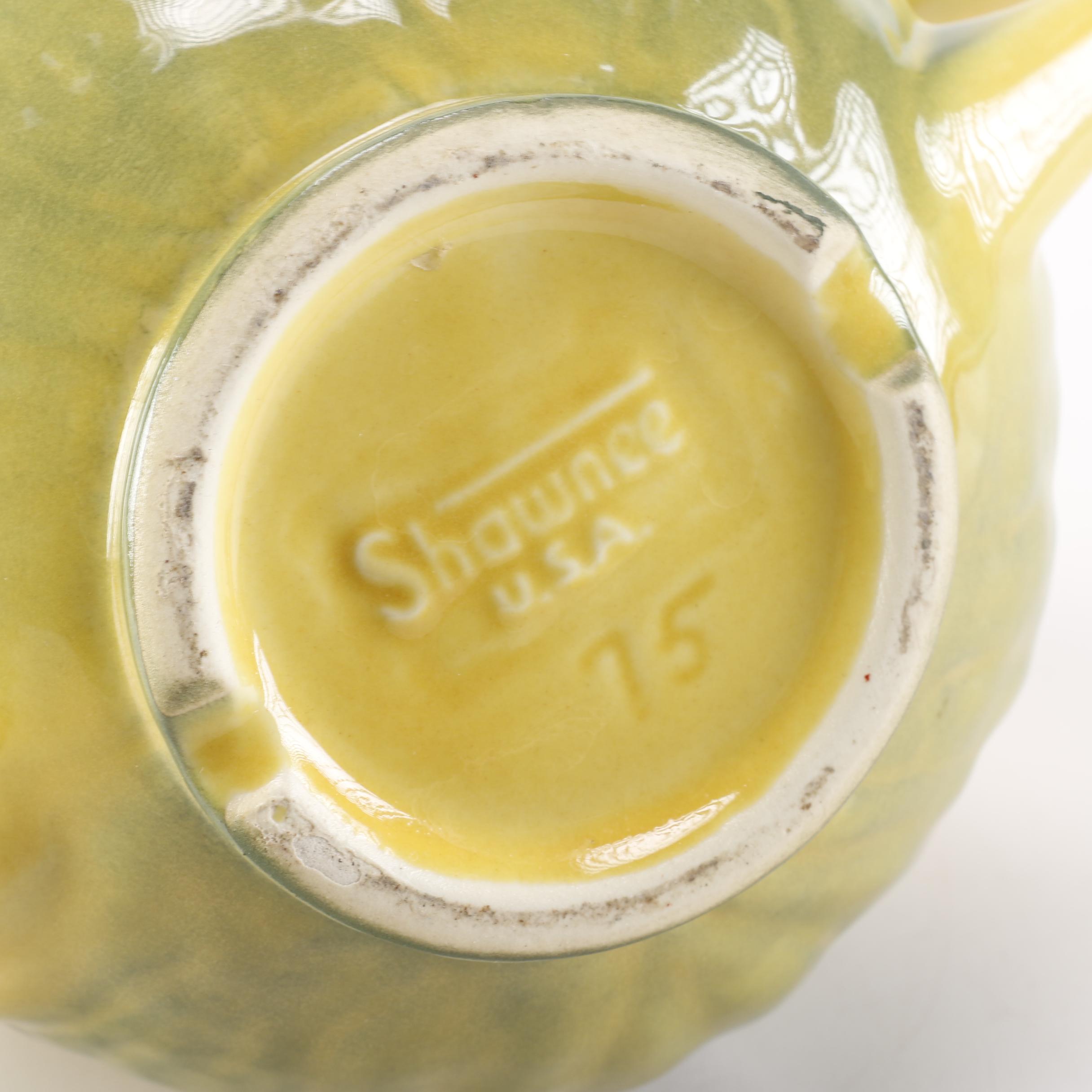 Vintage Shawnee "Corn King" Pottery Teapot and Mugs