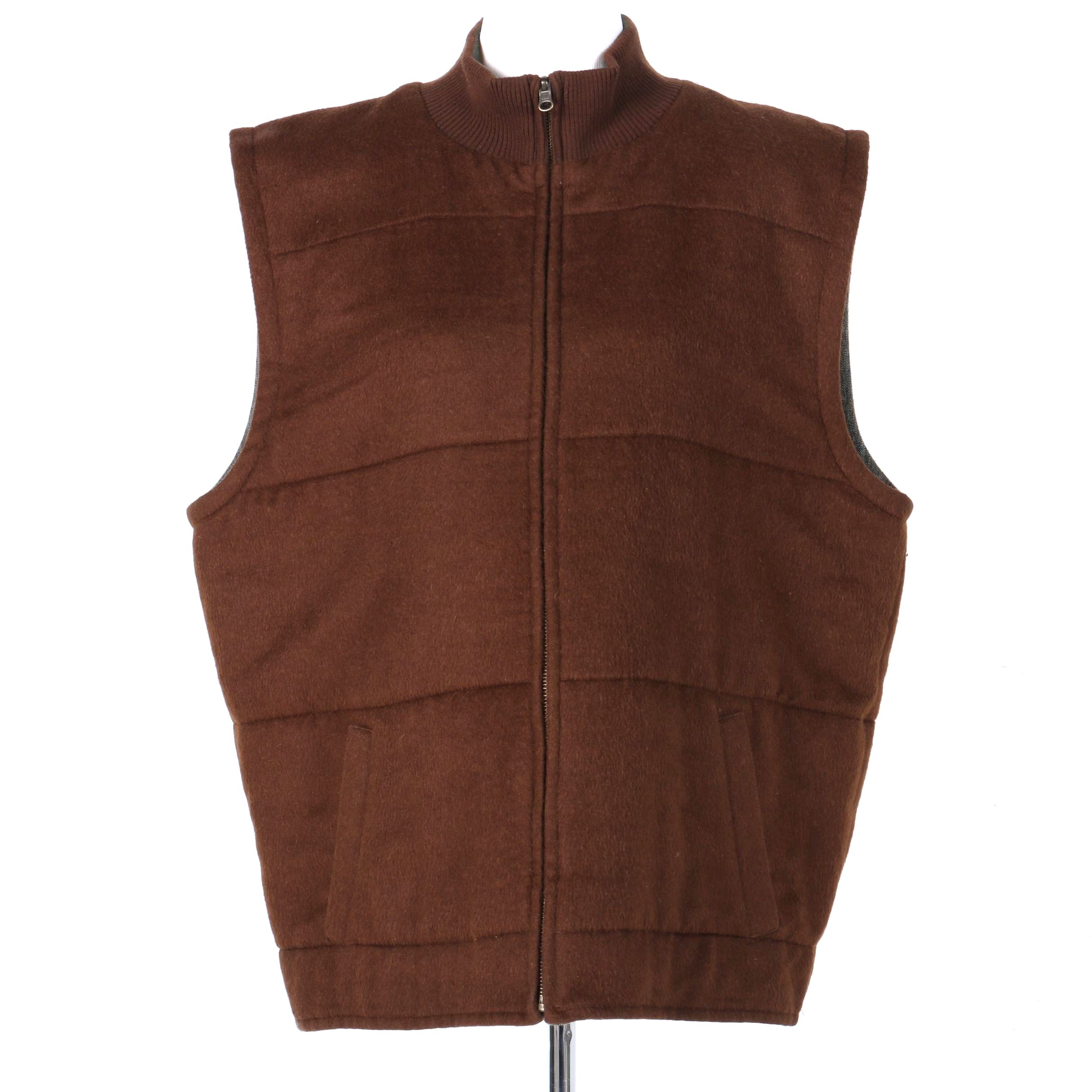 Turnbury Men's Alpaca and Wool Reversible Vest