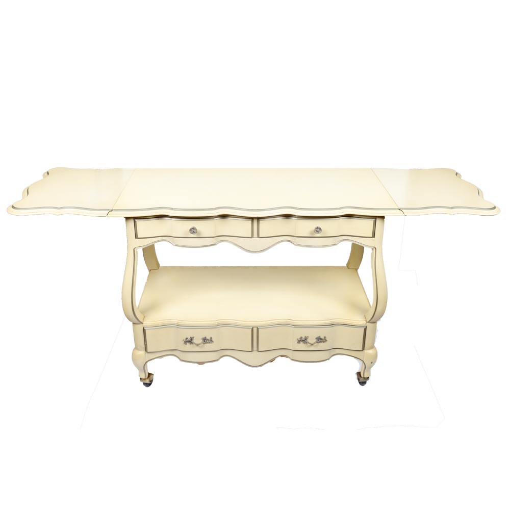 Vintage French Provincial Style Buffet by White Fine Furniture
