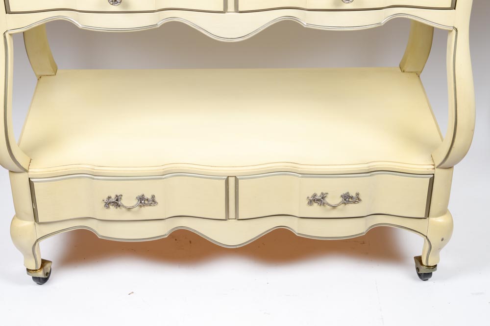 Vintage French Provincial Style Buffet by White Fine Furniture