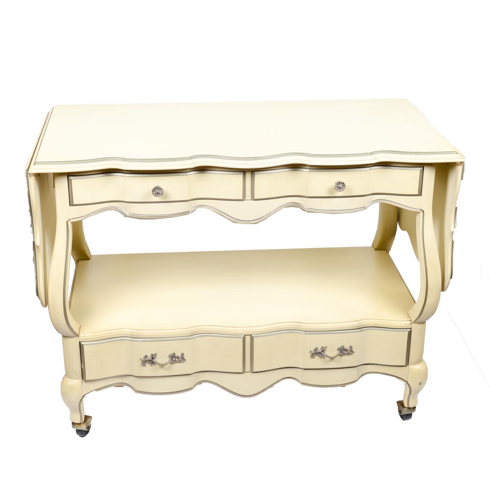 Vintage French Provincial Style Buffet by White Fine Furniture