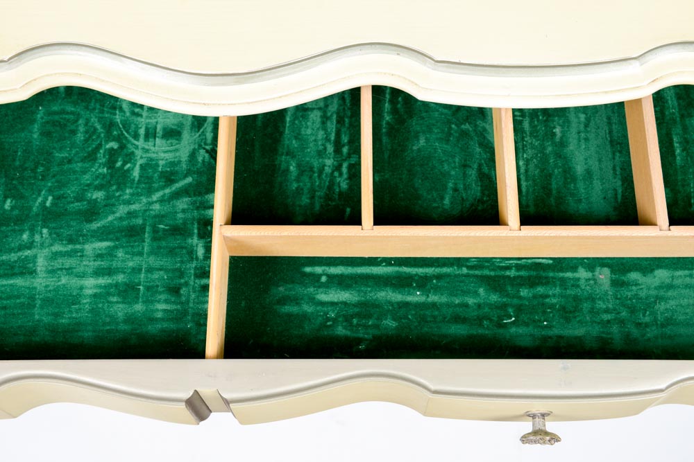 Vintage French Provincial Style Buffet by White Fine Furniture