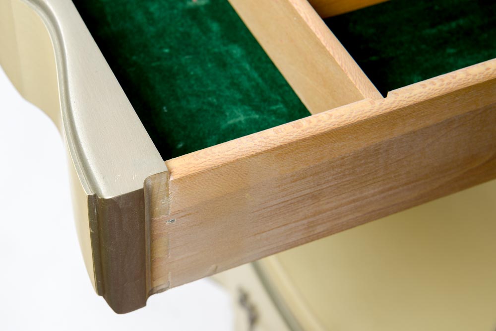 Vintage French Provincial Style Buffet by White Fine Furniture