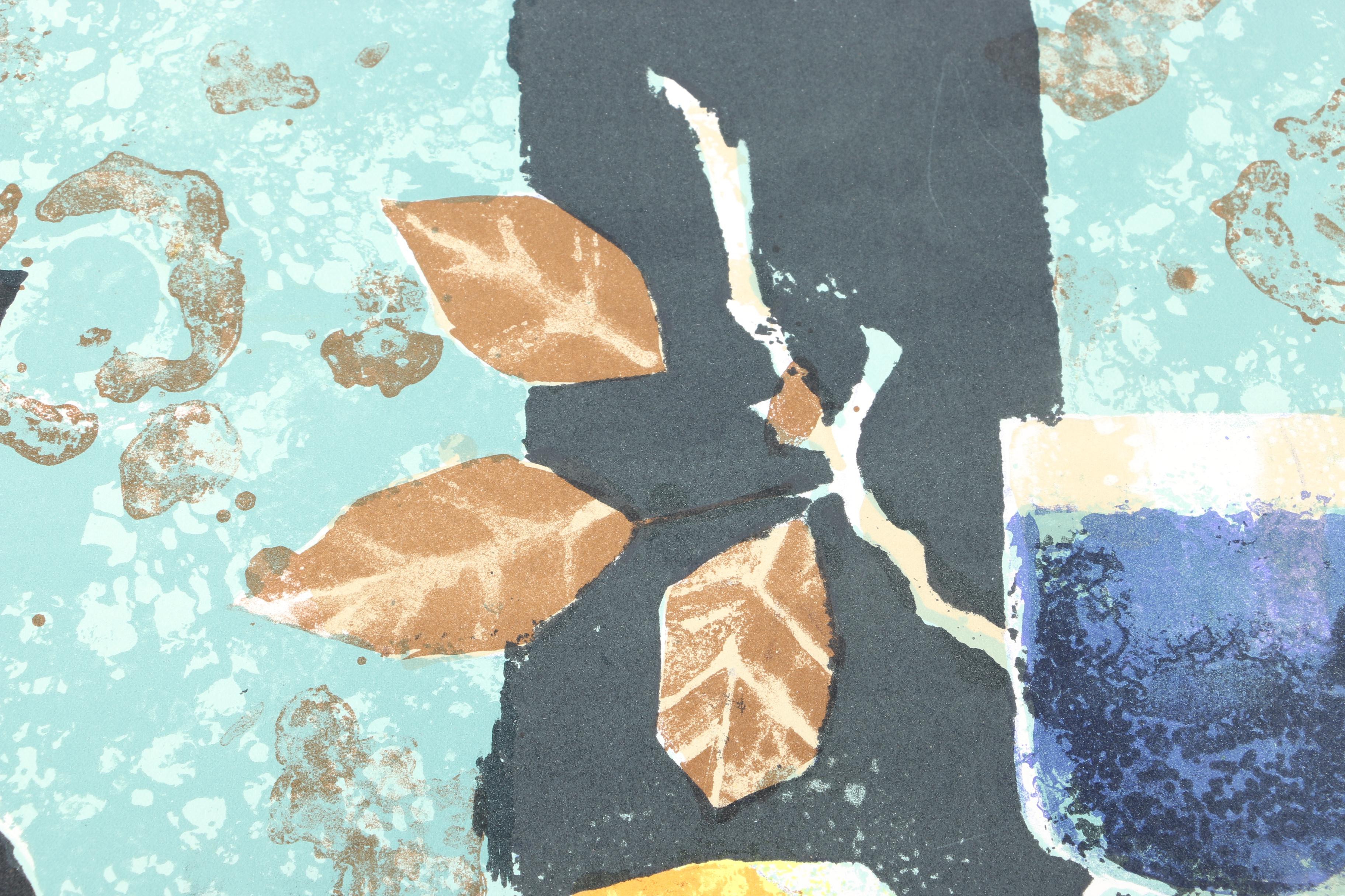 Yves Ganne Limited Edition Serigraph on Paper of Still Life