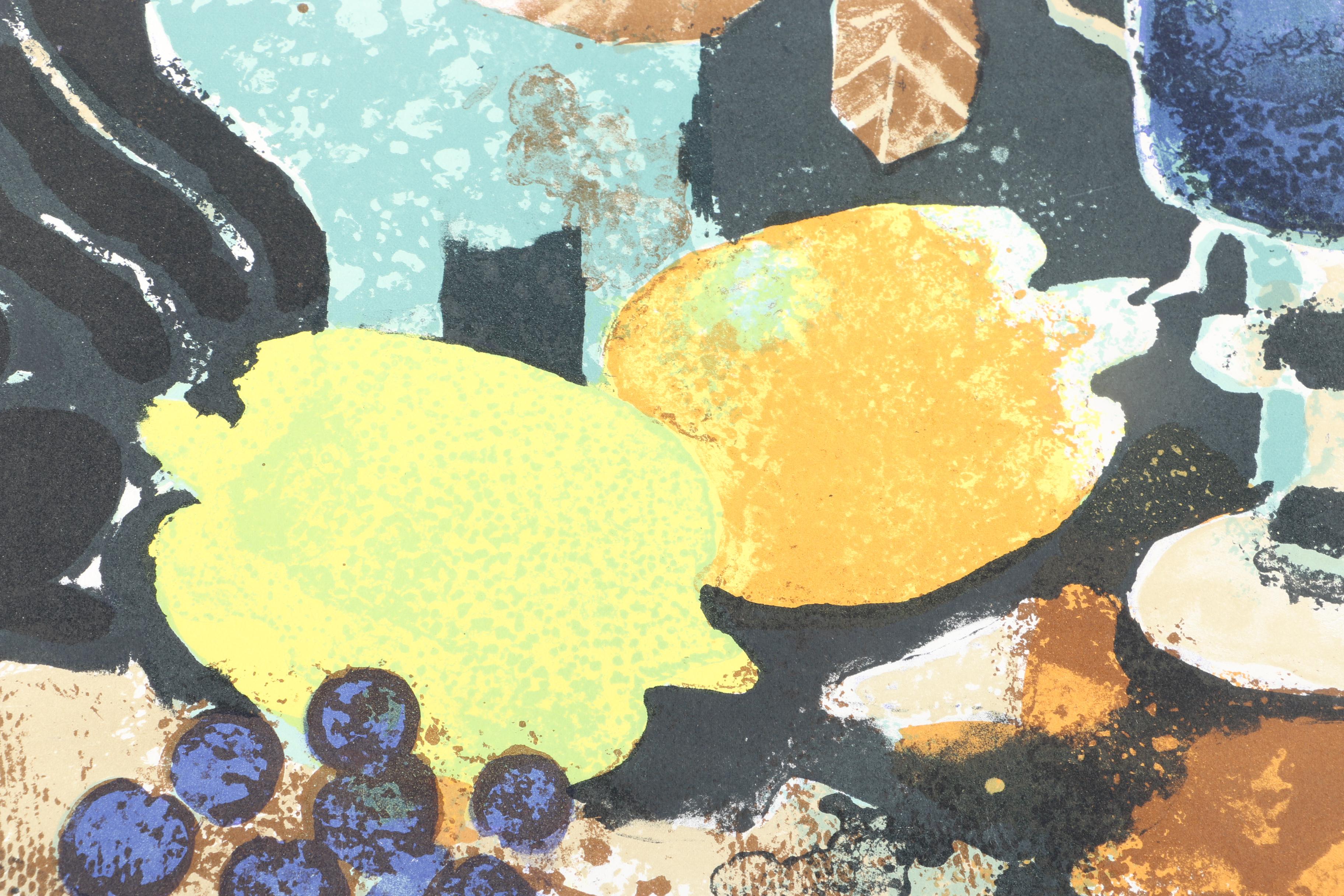 Yves Ganne Limited Edition Serigraph on Paper of Still Life