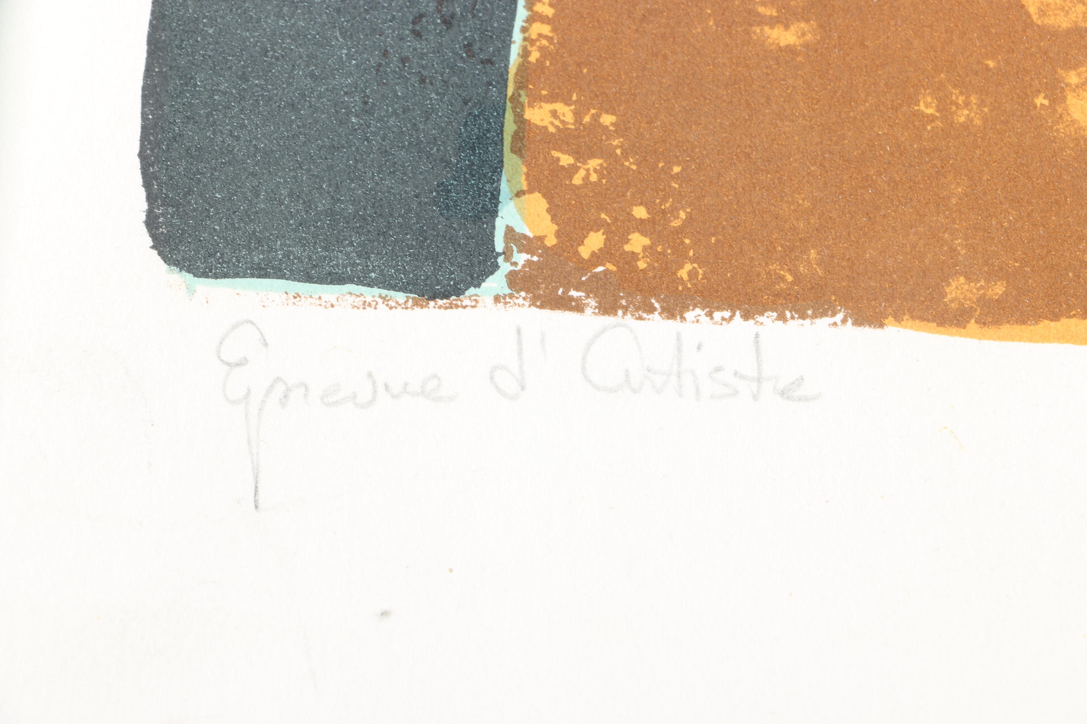 Yves Ganne Limited Edition Serigraph on Paper of Still Life