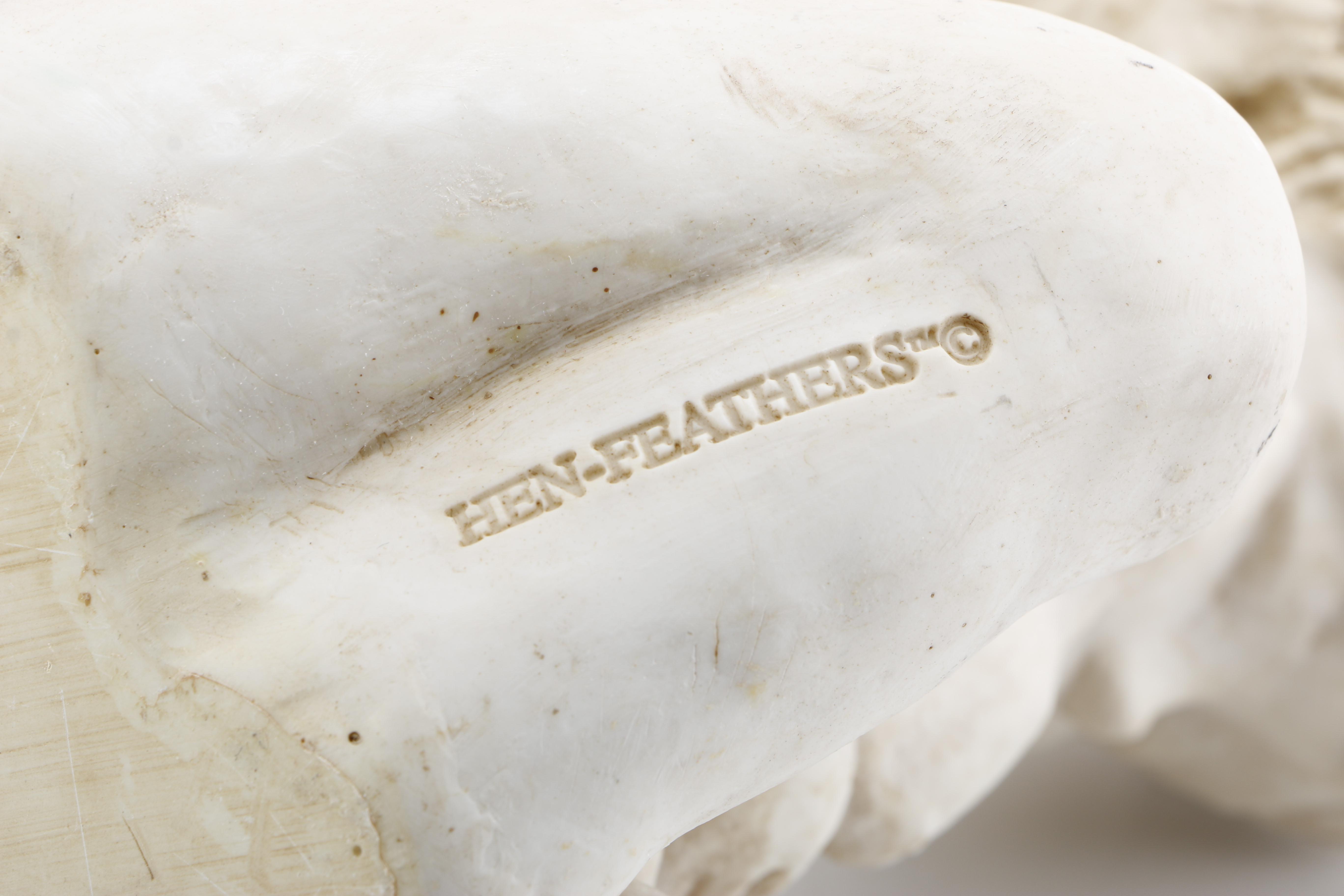 Garden Decor Including Hen-Feathers