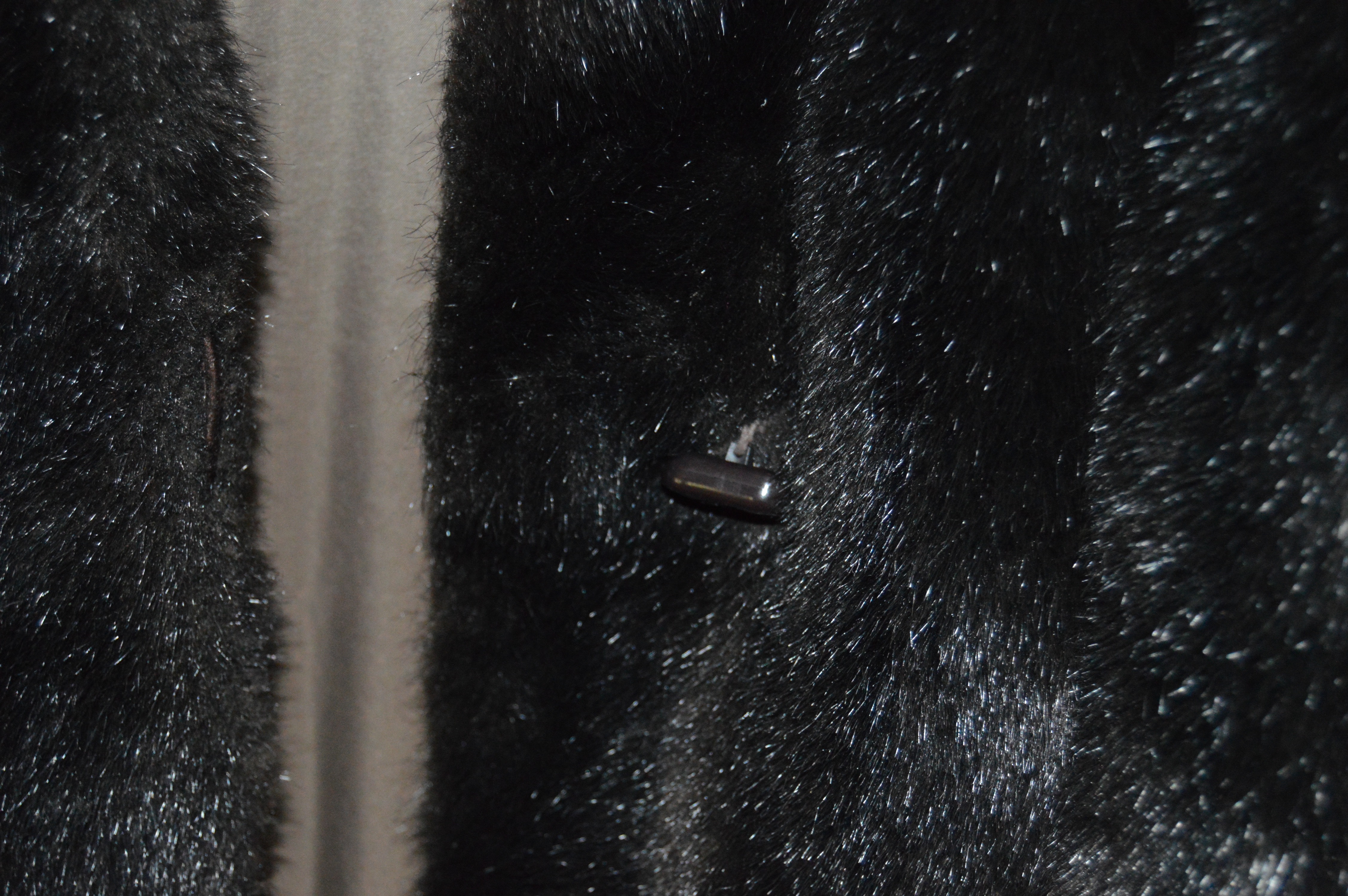 Vintage Faux Fur Mid-Length Coat