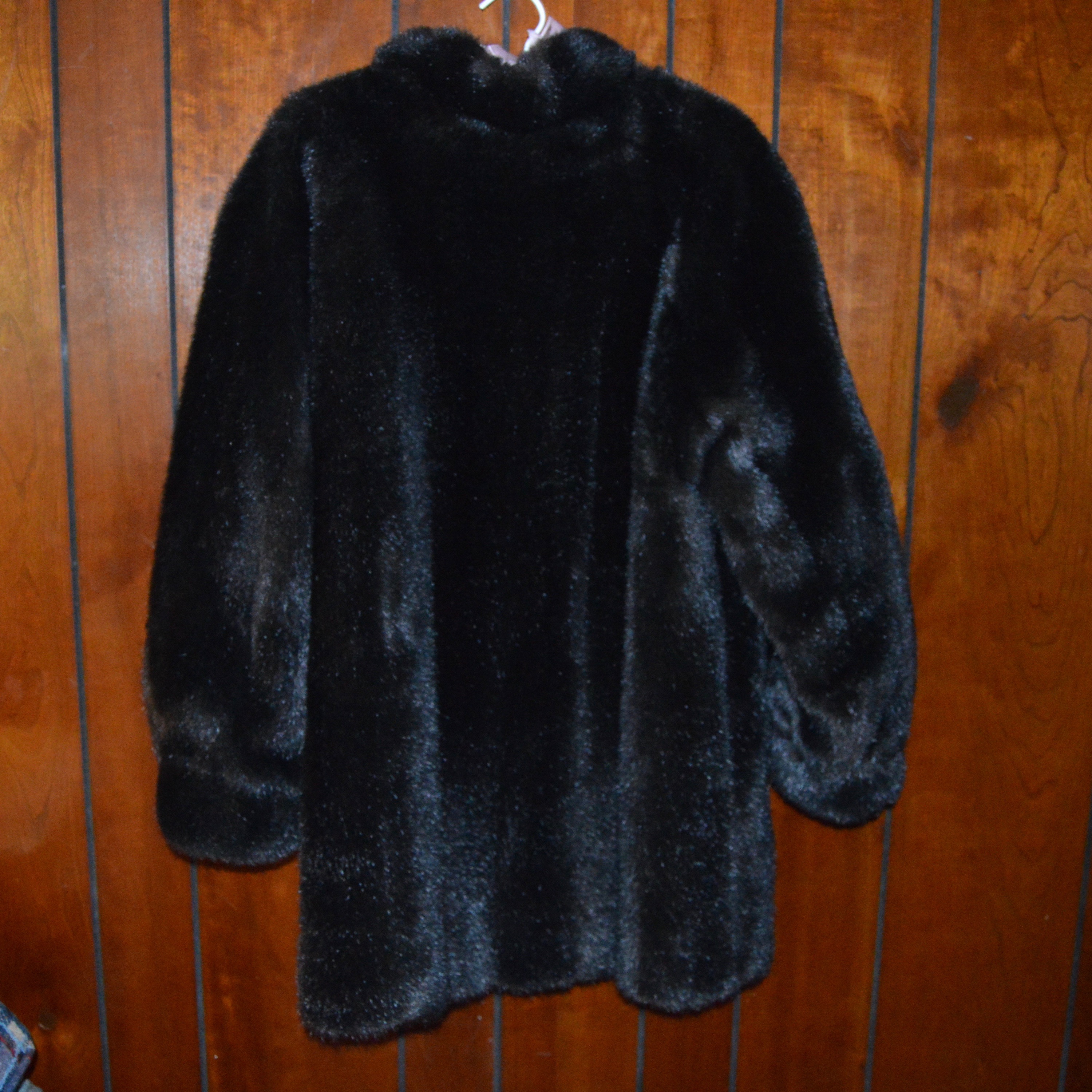 Vintage Faux Fur Mid-Length Coat