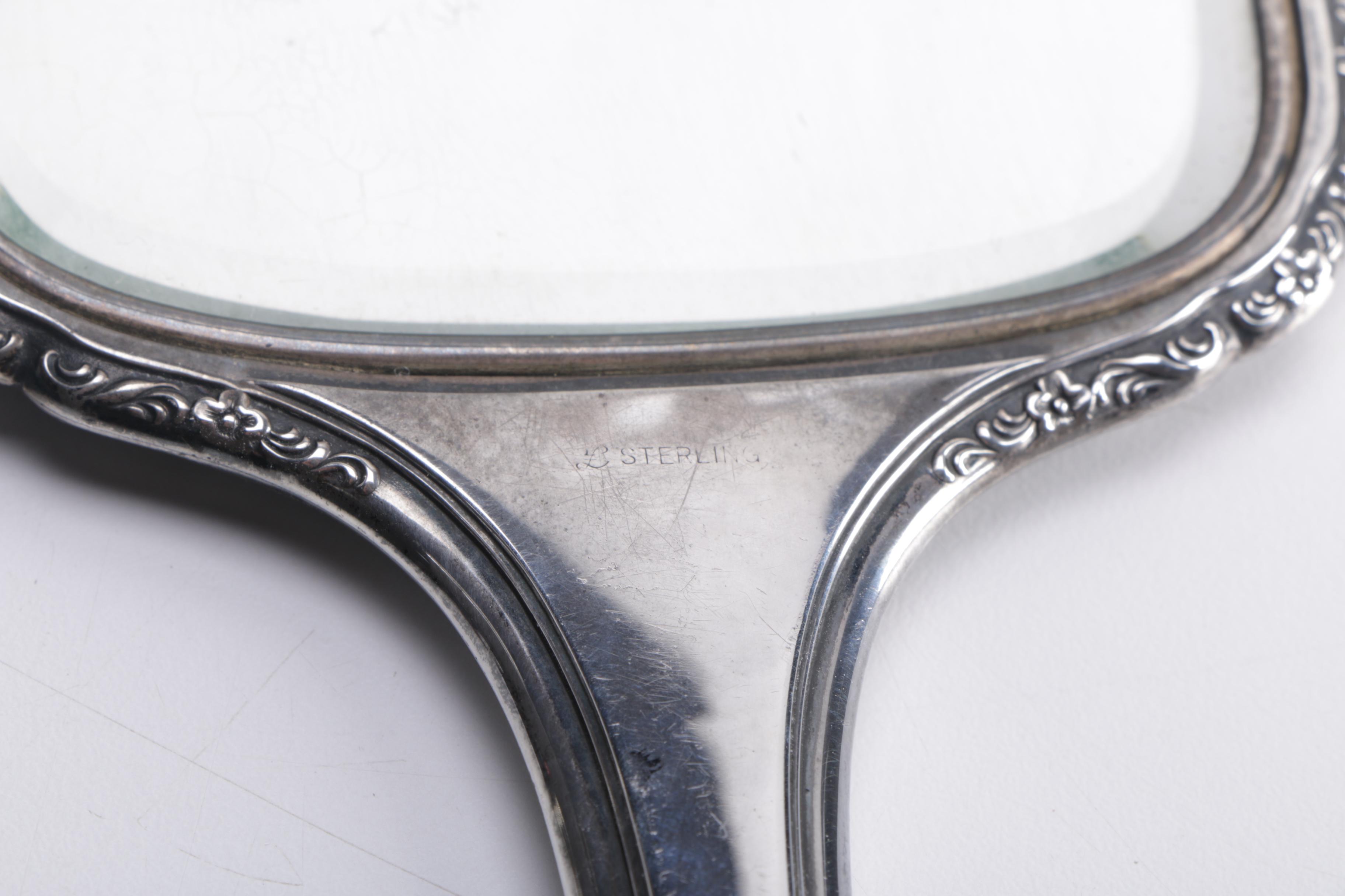 Sterling Silver Vanity Accessories Featuring La Pierre Mfg. Co.