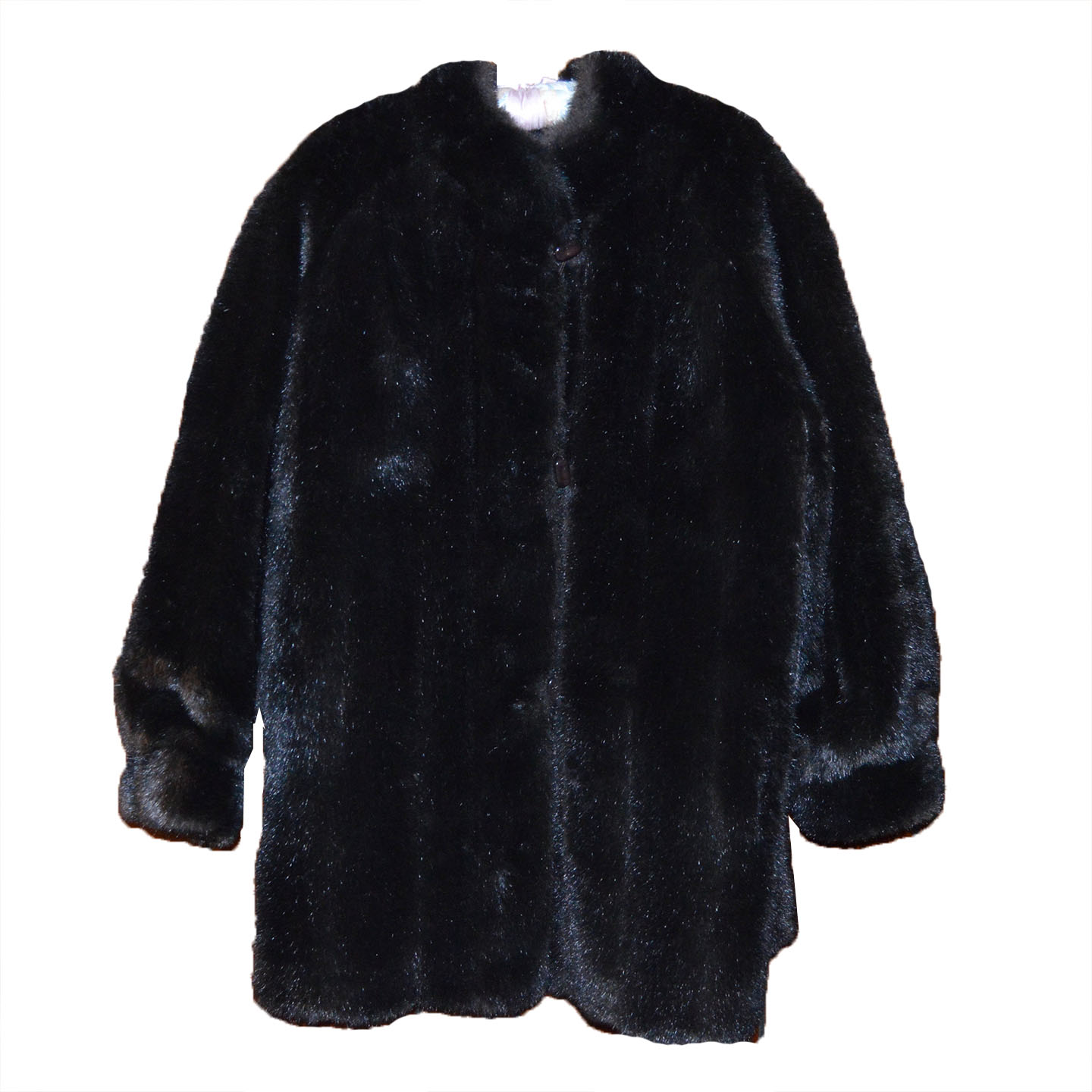 Vintage Faux Fur Mid-Length Coat