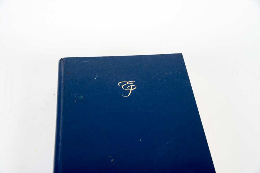 Copy of "Etiquette" by Emily Post with Ceramic Cat Figurine