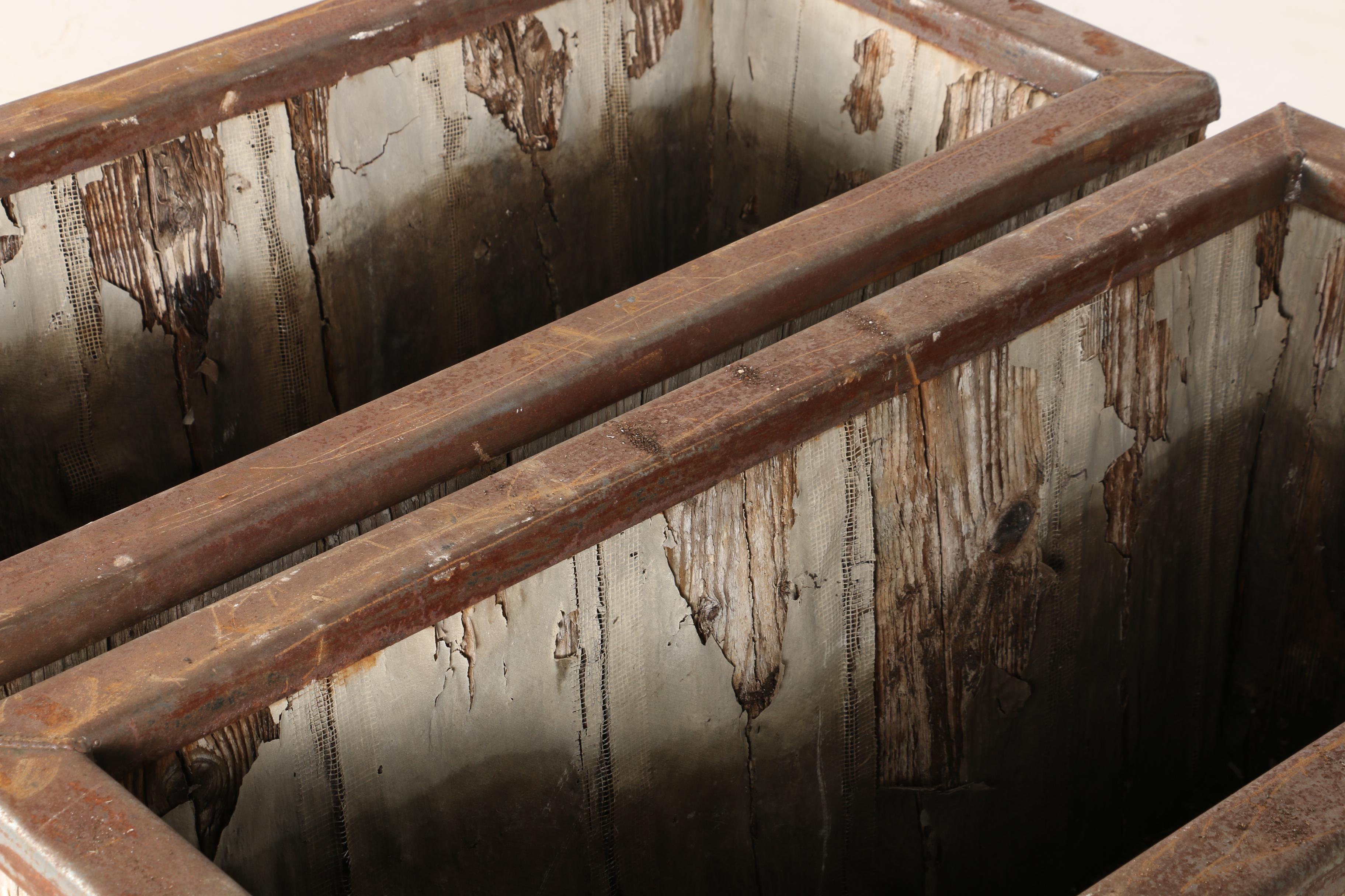 Restoration Hardware "Leo" Salvaged Wood Planters