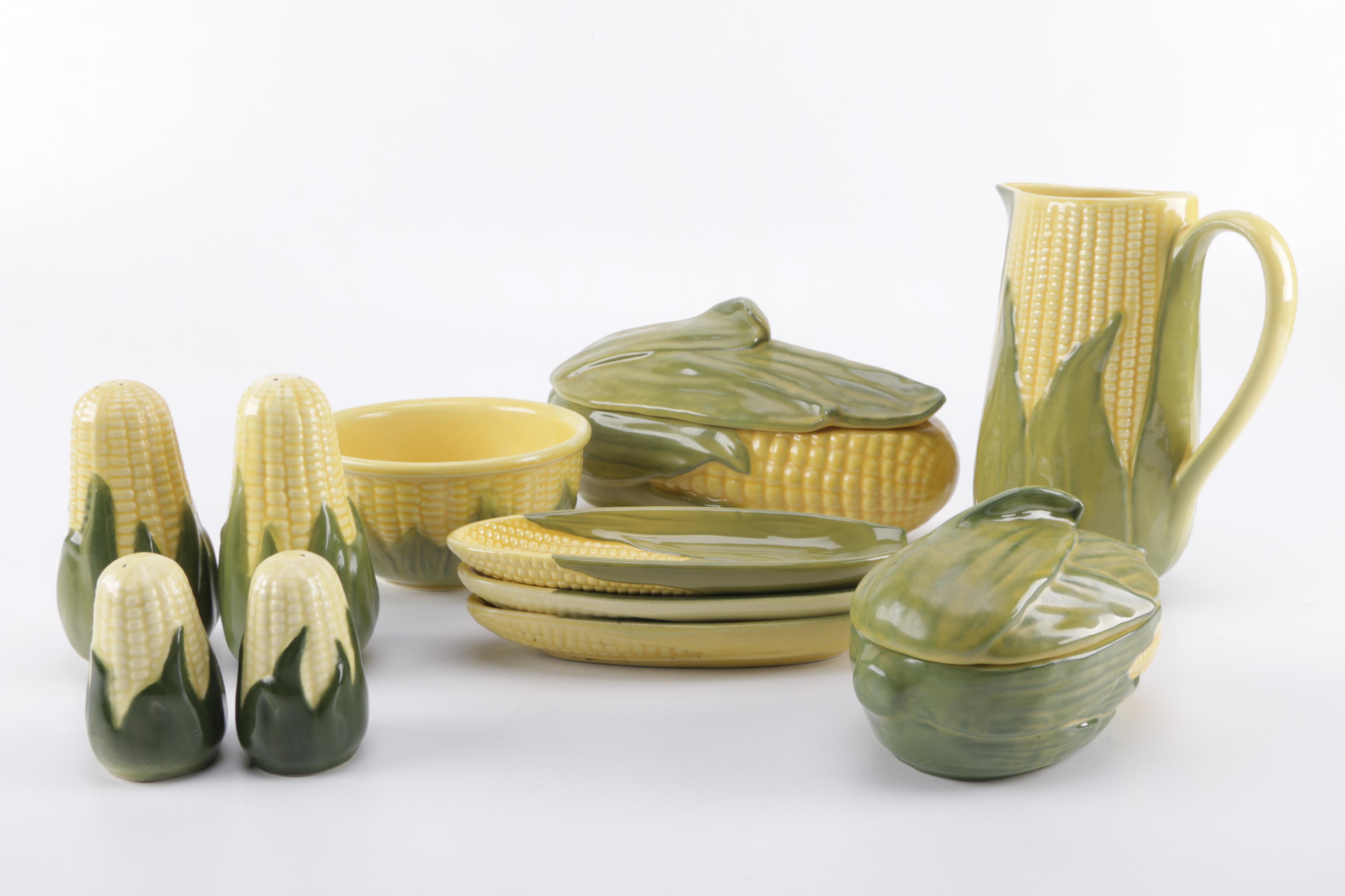 Shawnee "Corn King" and "Corn Queen" Pottery