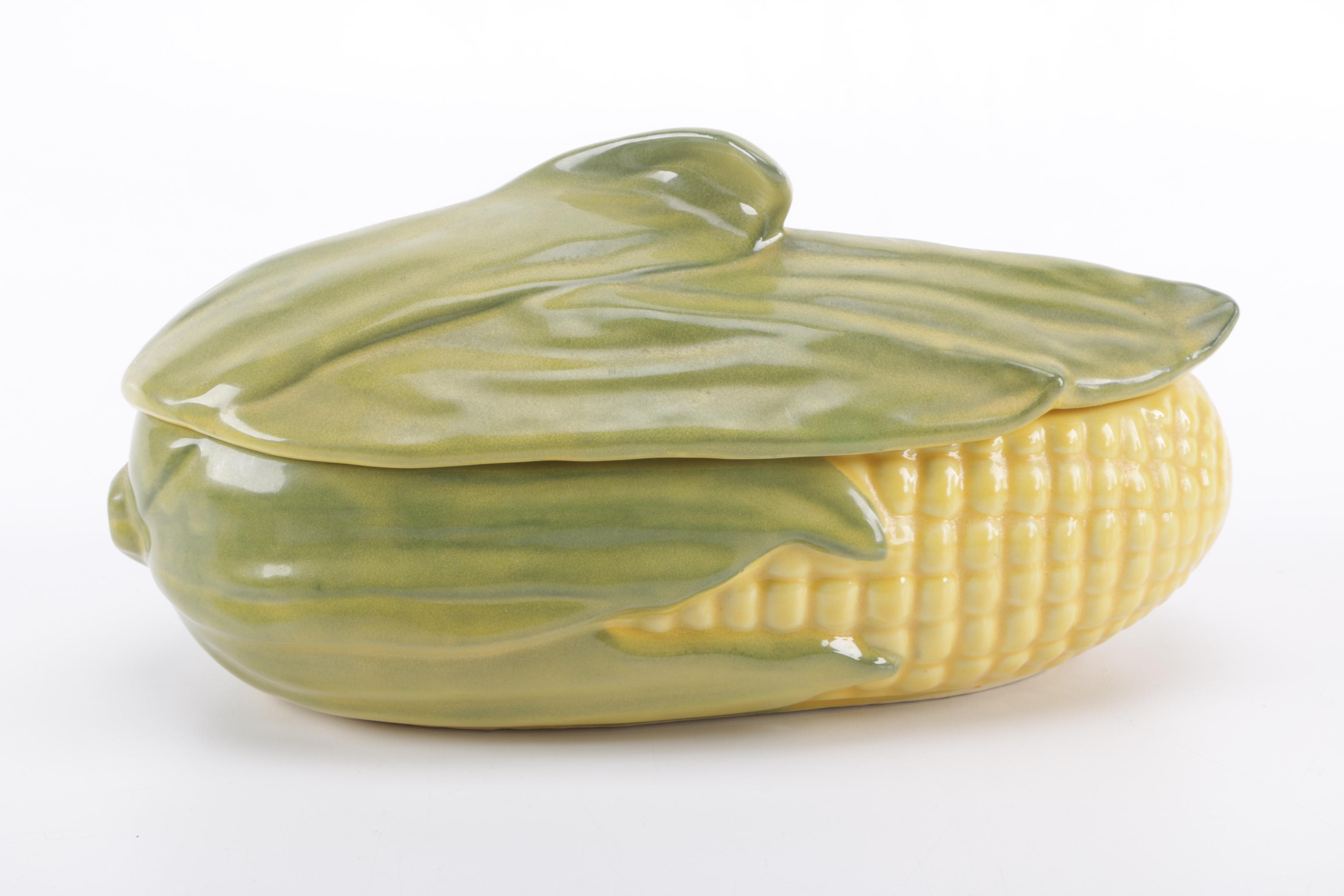 Shawnee "Corn King" and "Corn Queen" Pottery