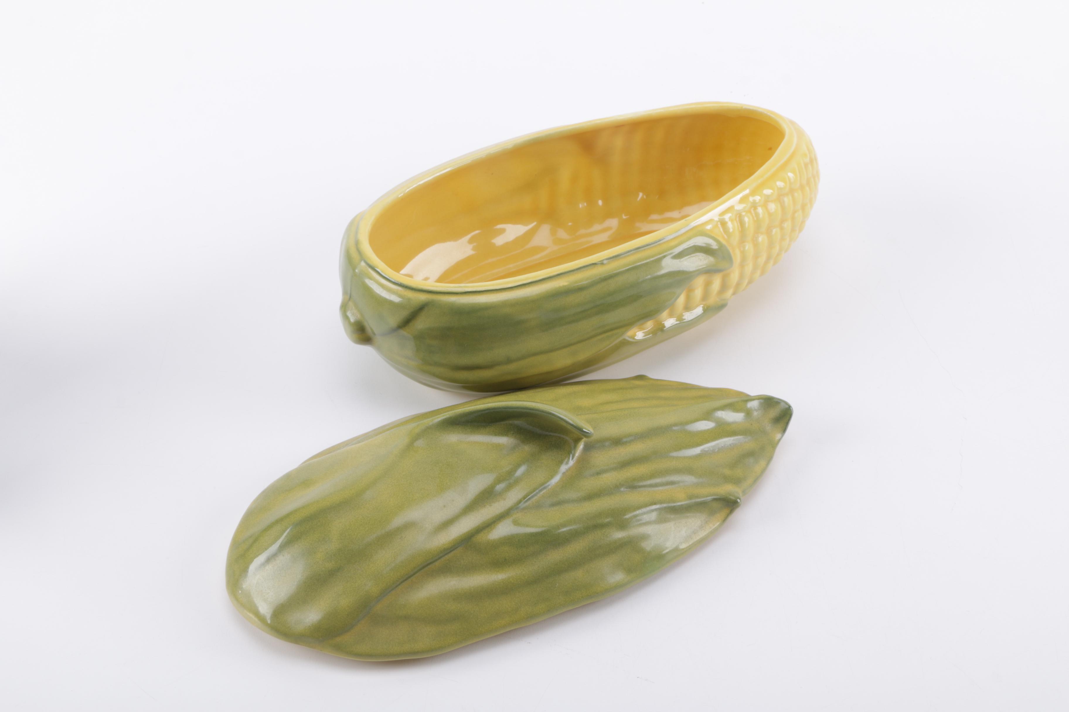 Shawnee "Corn King" and "Corn Queen" Pottery