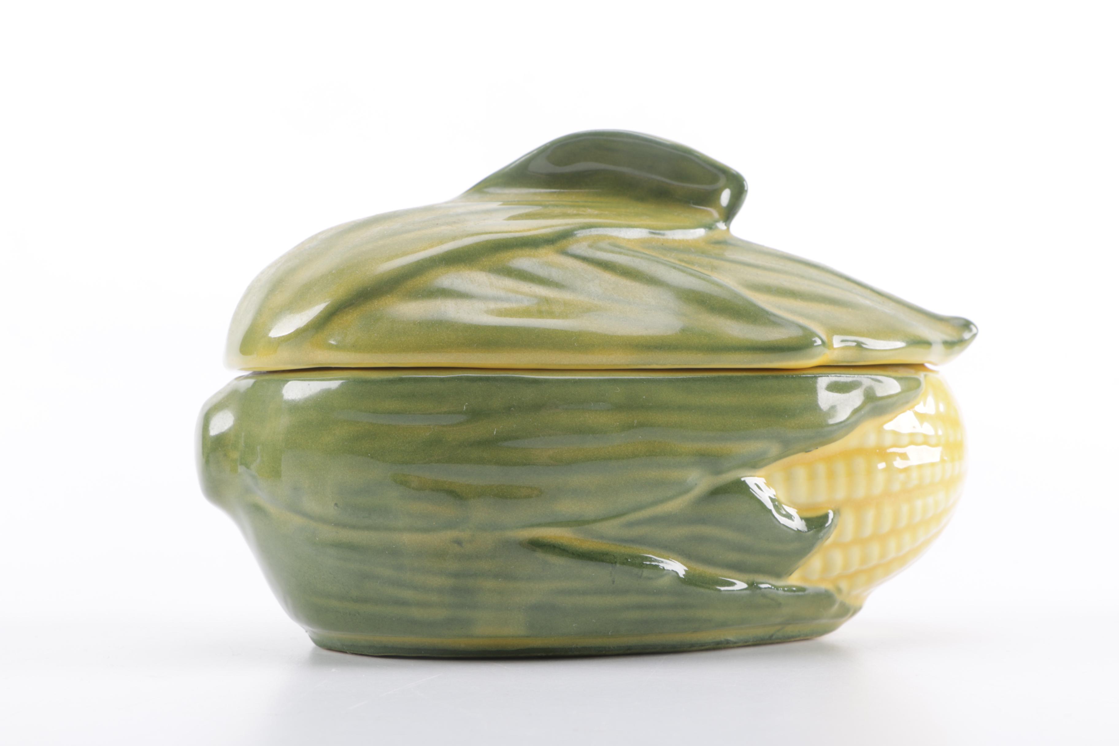 Shawnee "Corn King" and "Corn Queen" Pottery