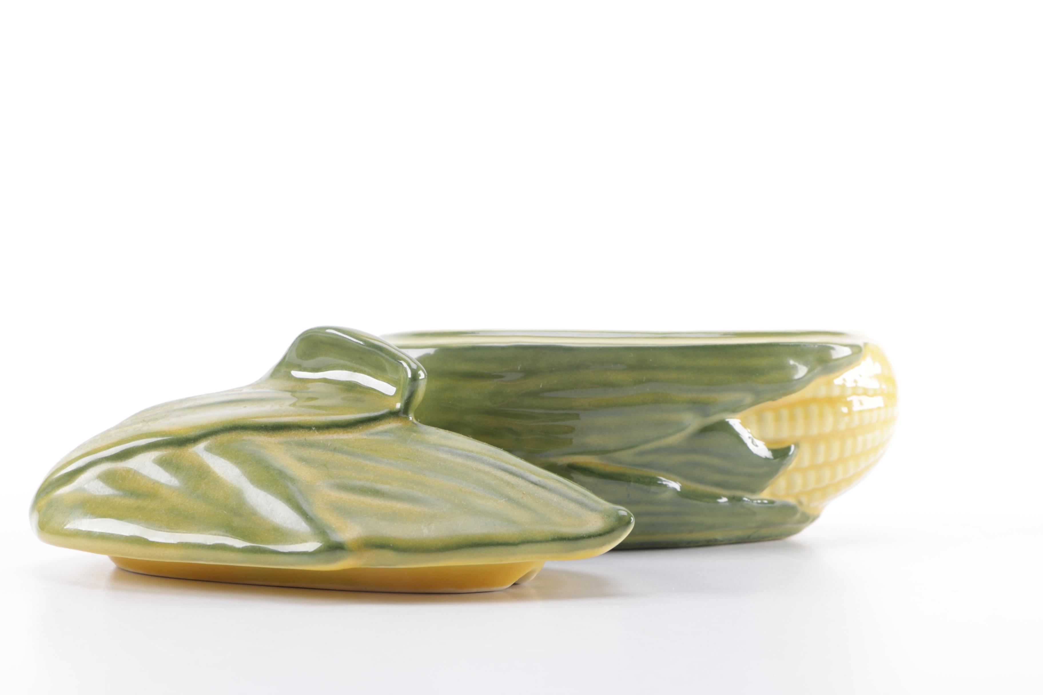 Shawnee "Corn King" and "Corn Queen" Pottery