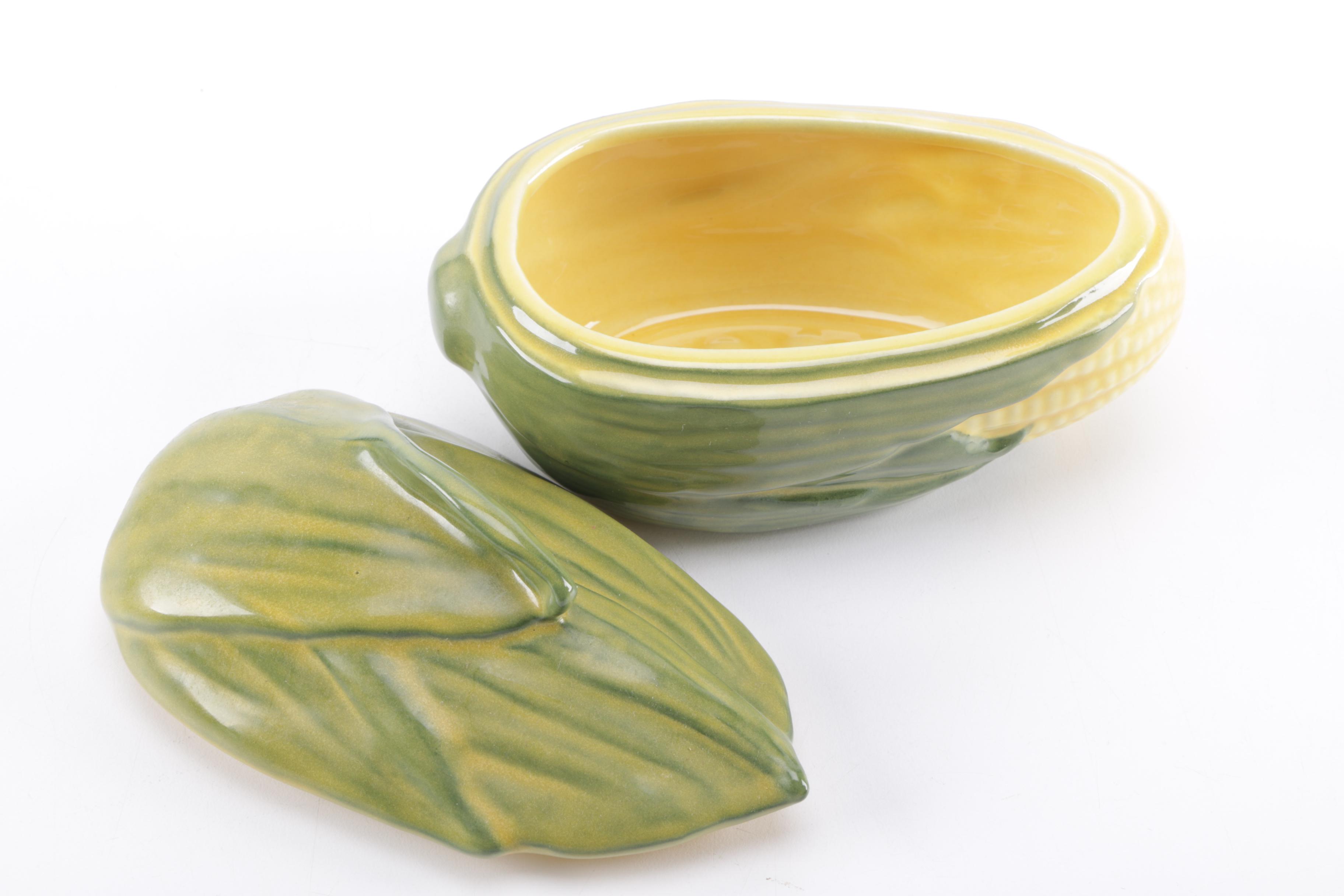 Shawnee "Corn King" and "Corn Queen" Pottery