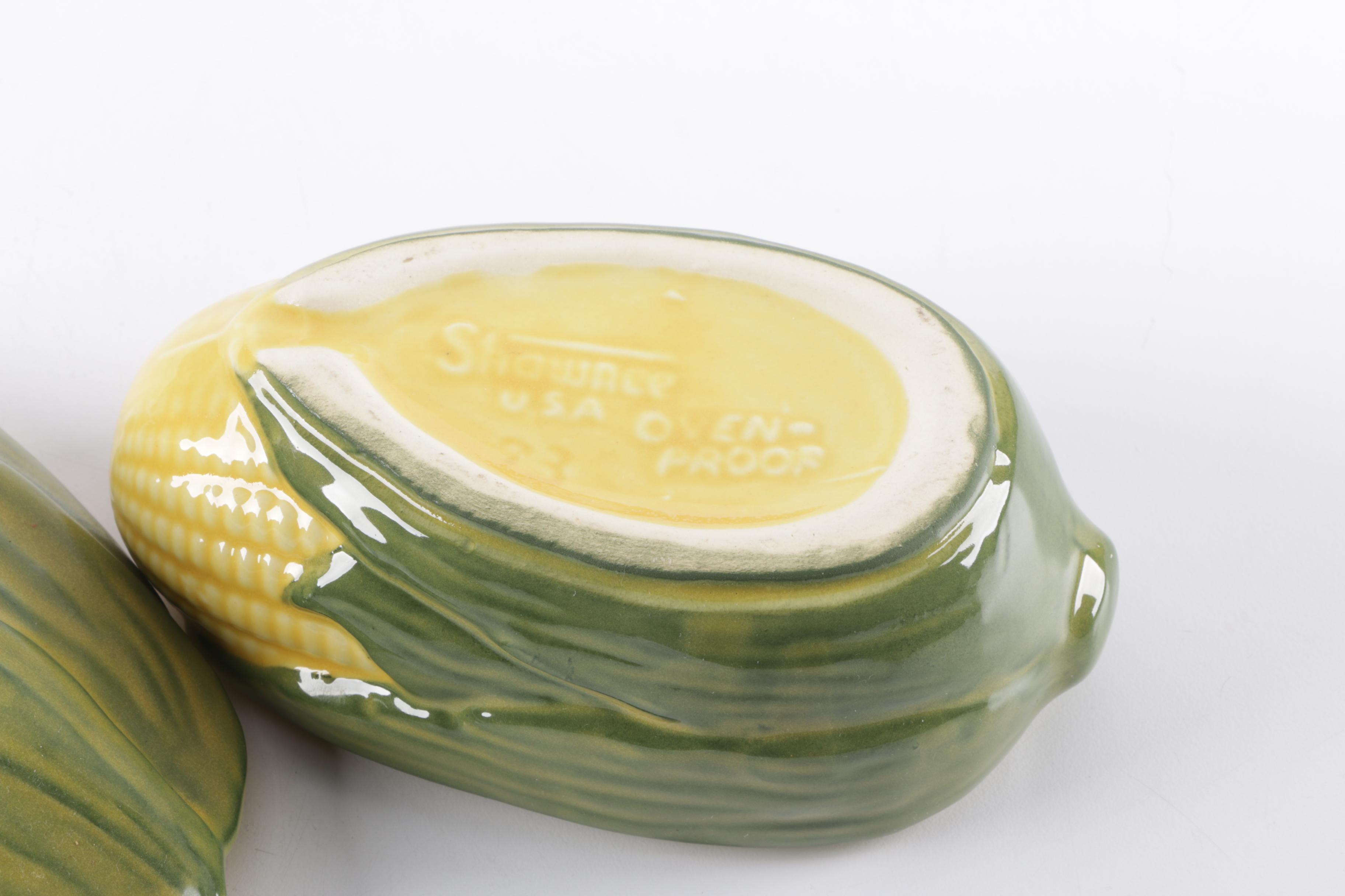 Shawnee "Corn King" and "Corn Queen" Pottery