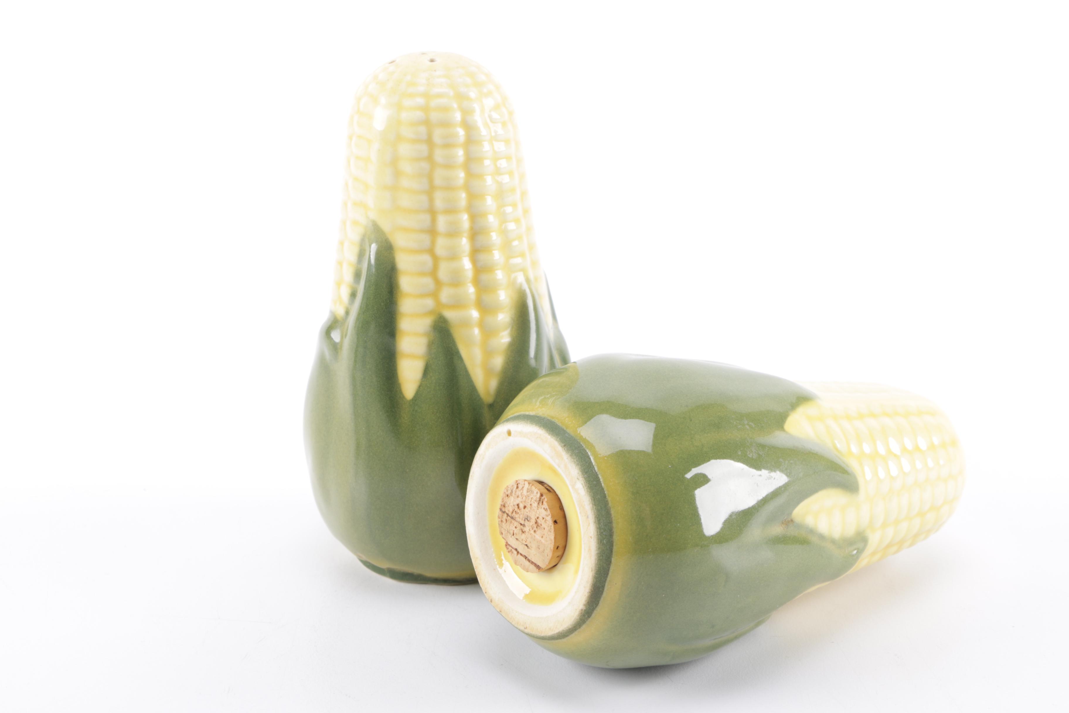 Shawnee "Corn King" and "Corn Queen" Pottery