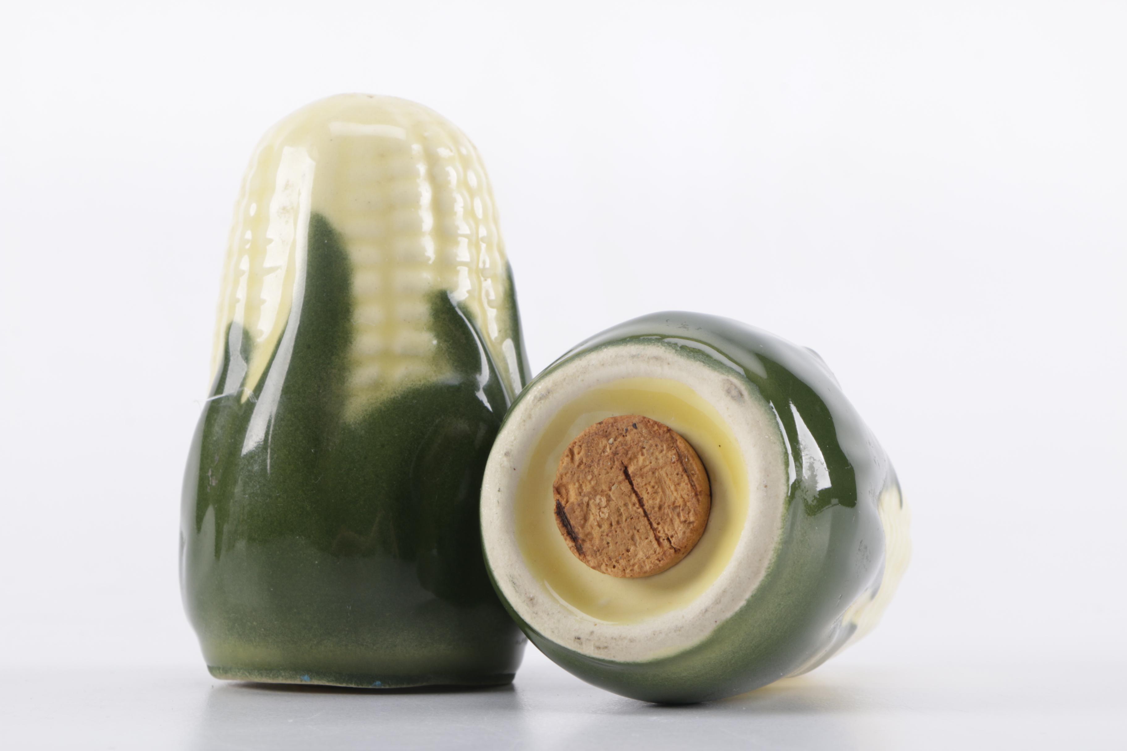 Shawnee "Corn King" and "Corn Queen" Pottery