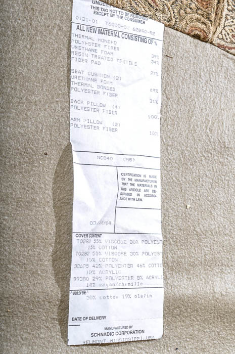 Contemporary Barrel Back Sofa by Schnadig