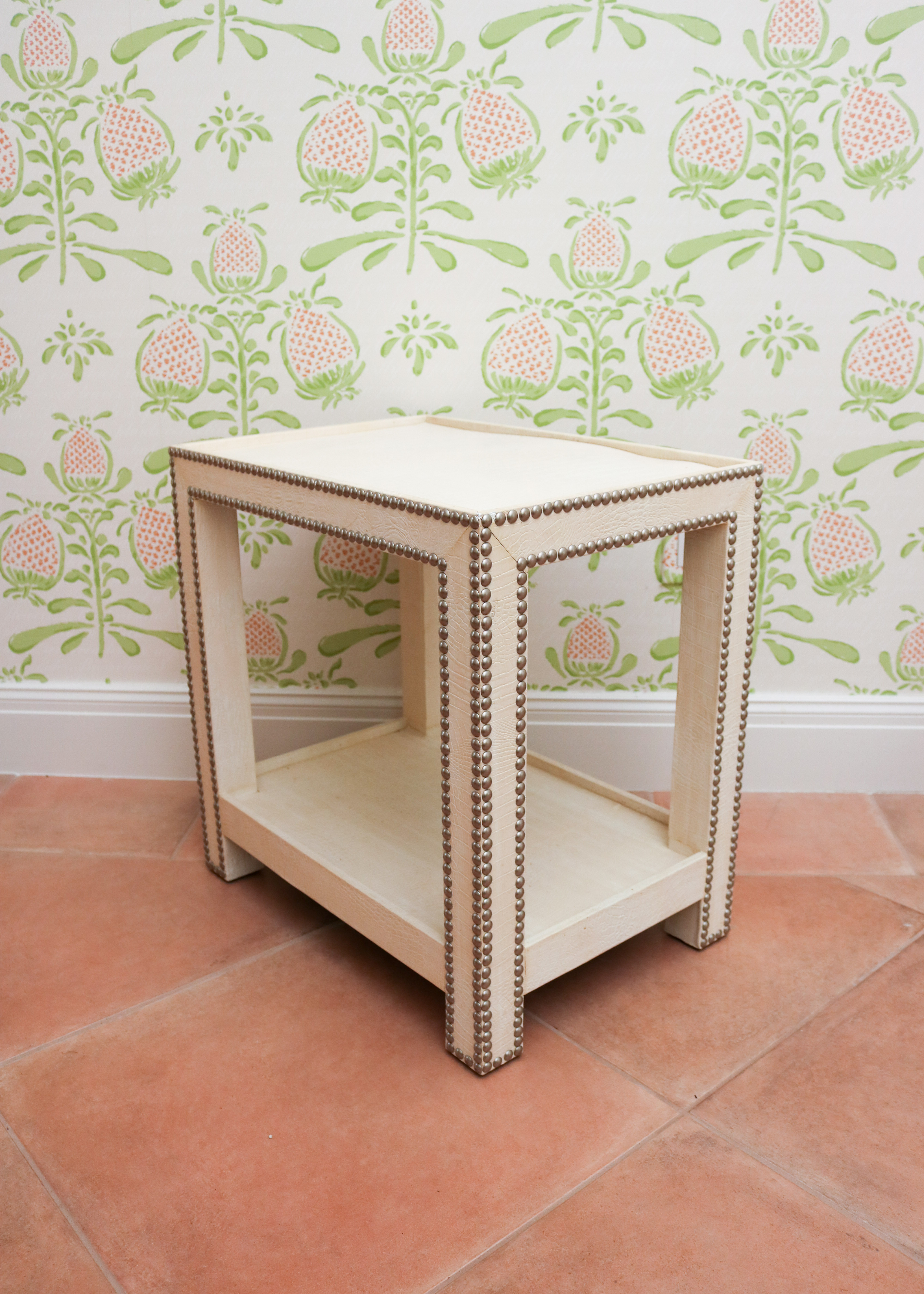 Faux Crocodile Side Tables by Dransfield & Ross