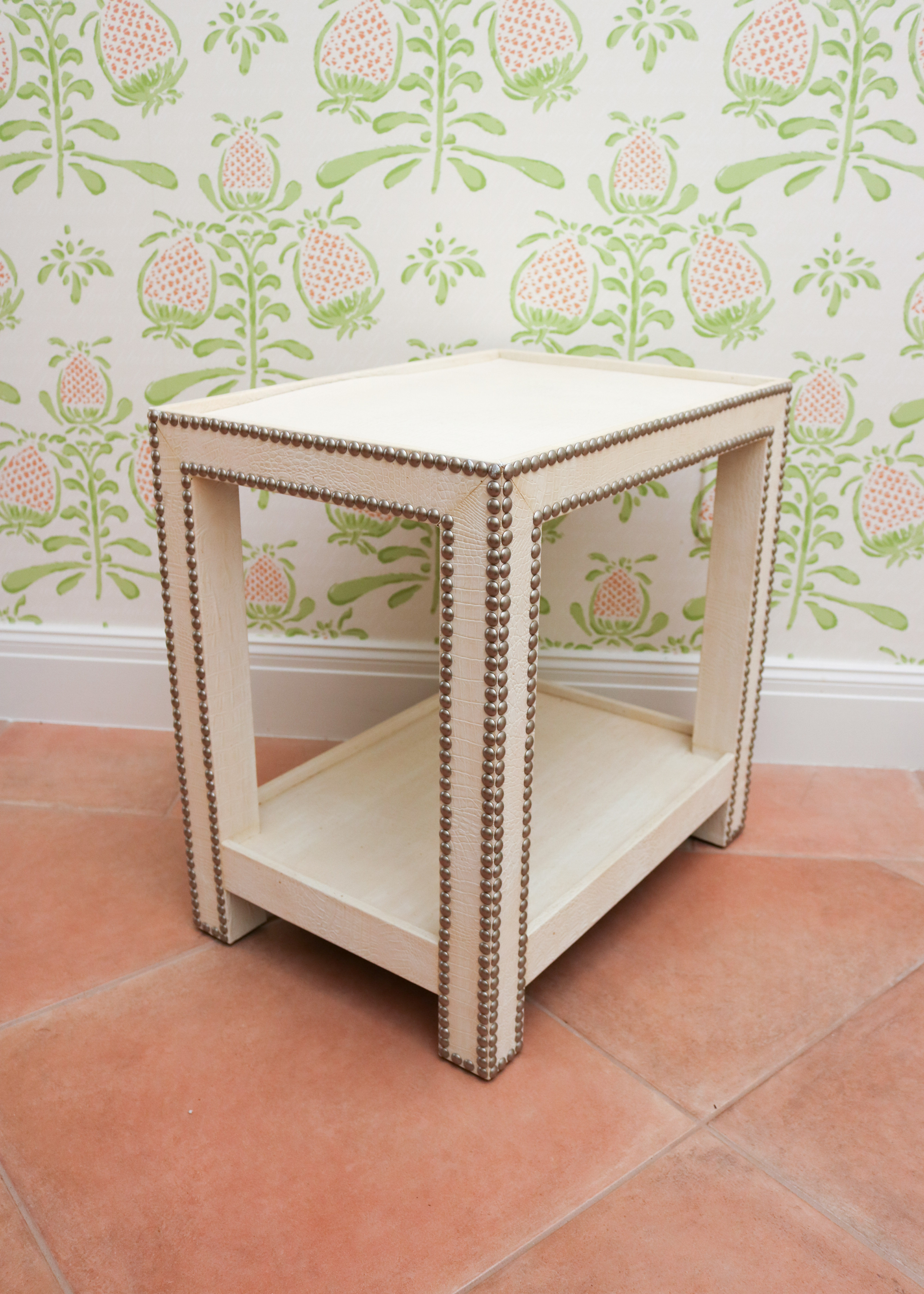 Faux Crocodile Side Tables by Dransfield & Ross