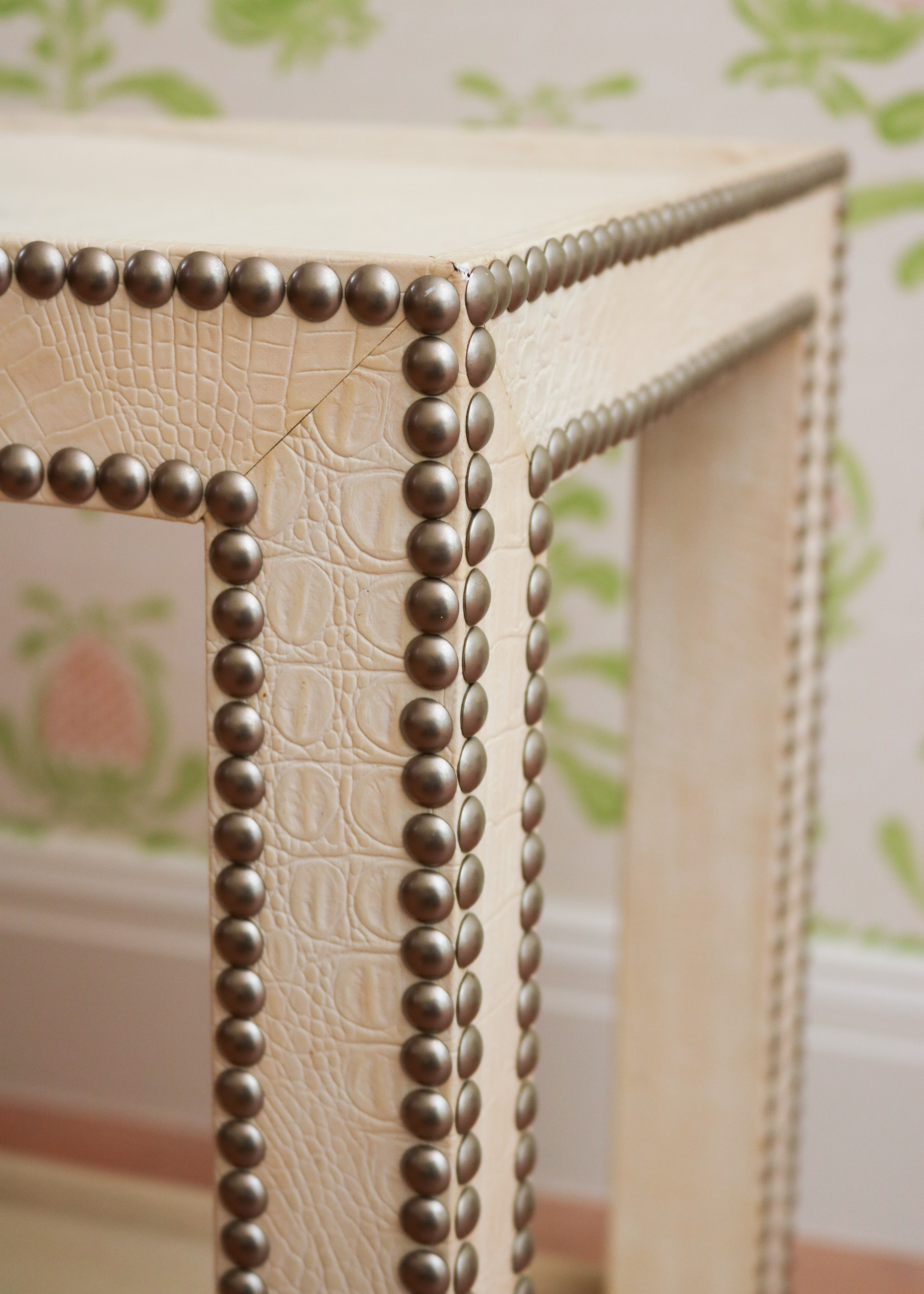 Faux Crocodile Side Tables by Dransfield & Ross