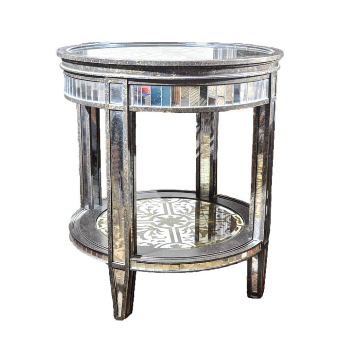 Ornate Mirrored Side Table