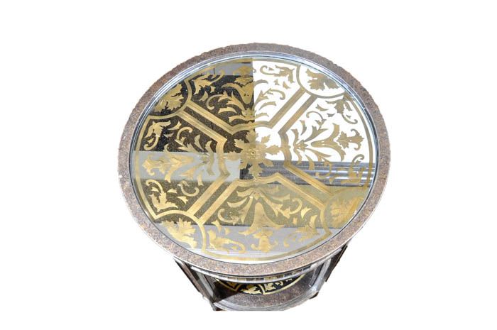 Ornate Mirrored Side Table